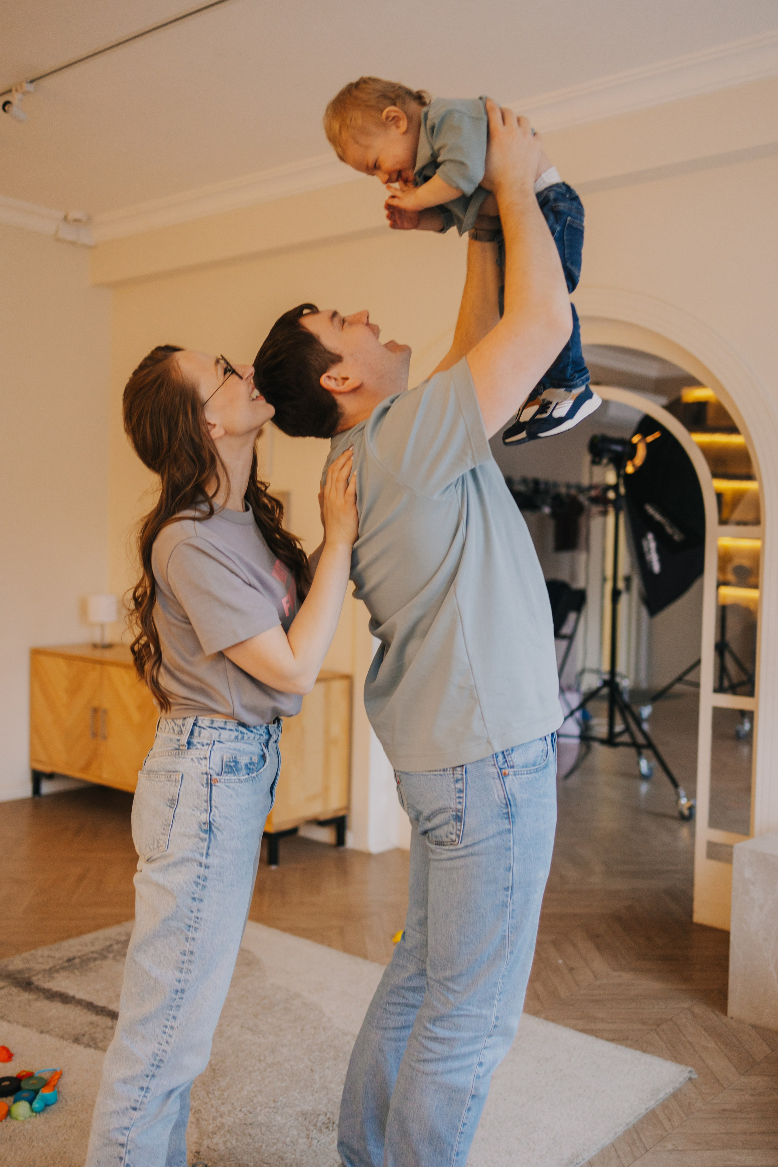 Большая семья. Домашняя фотосессия