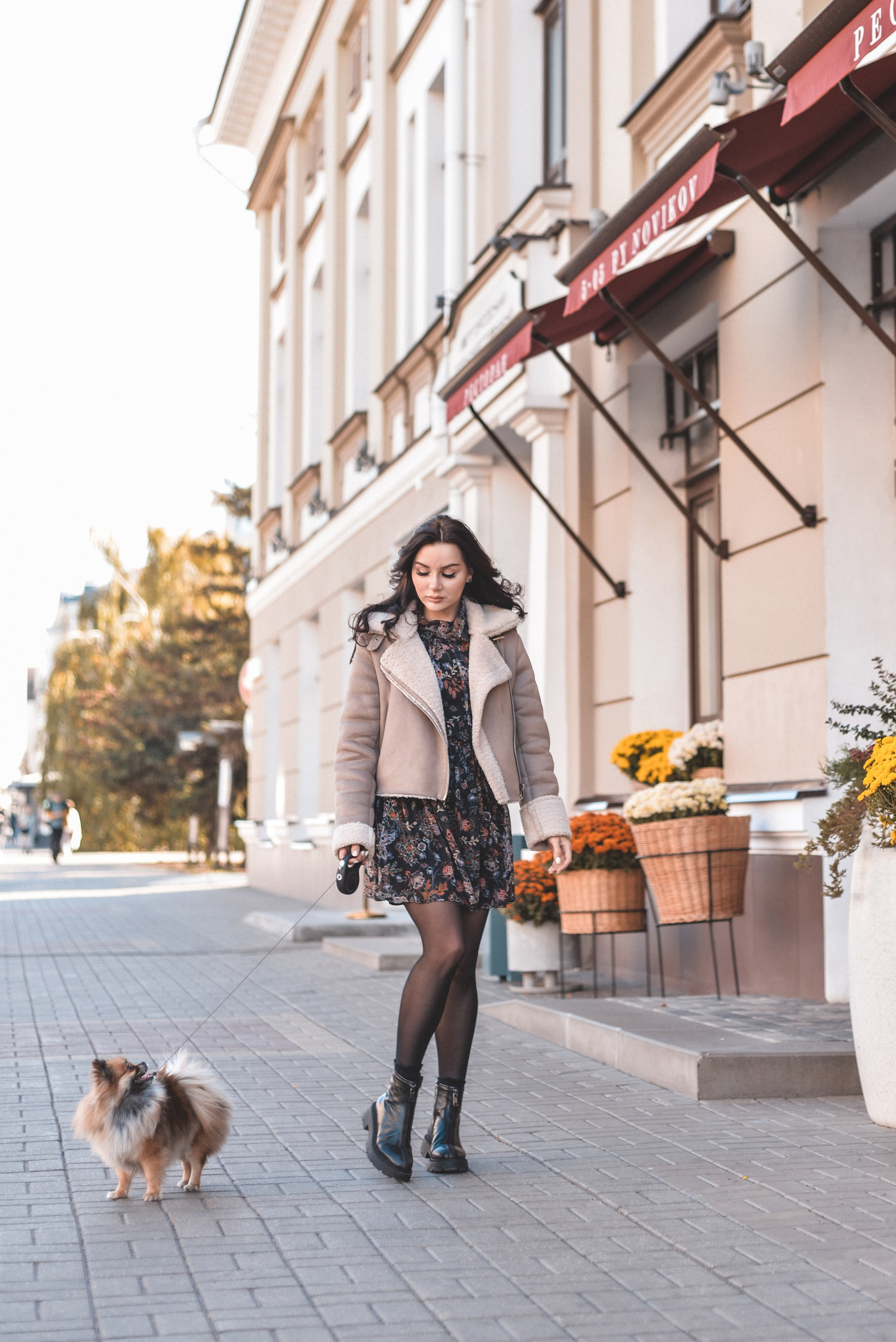 Алина с Кнопкой прогулка. Семейный и свадебный фотограф Галина Абакумова, фотосессии в Белгороде