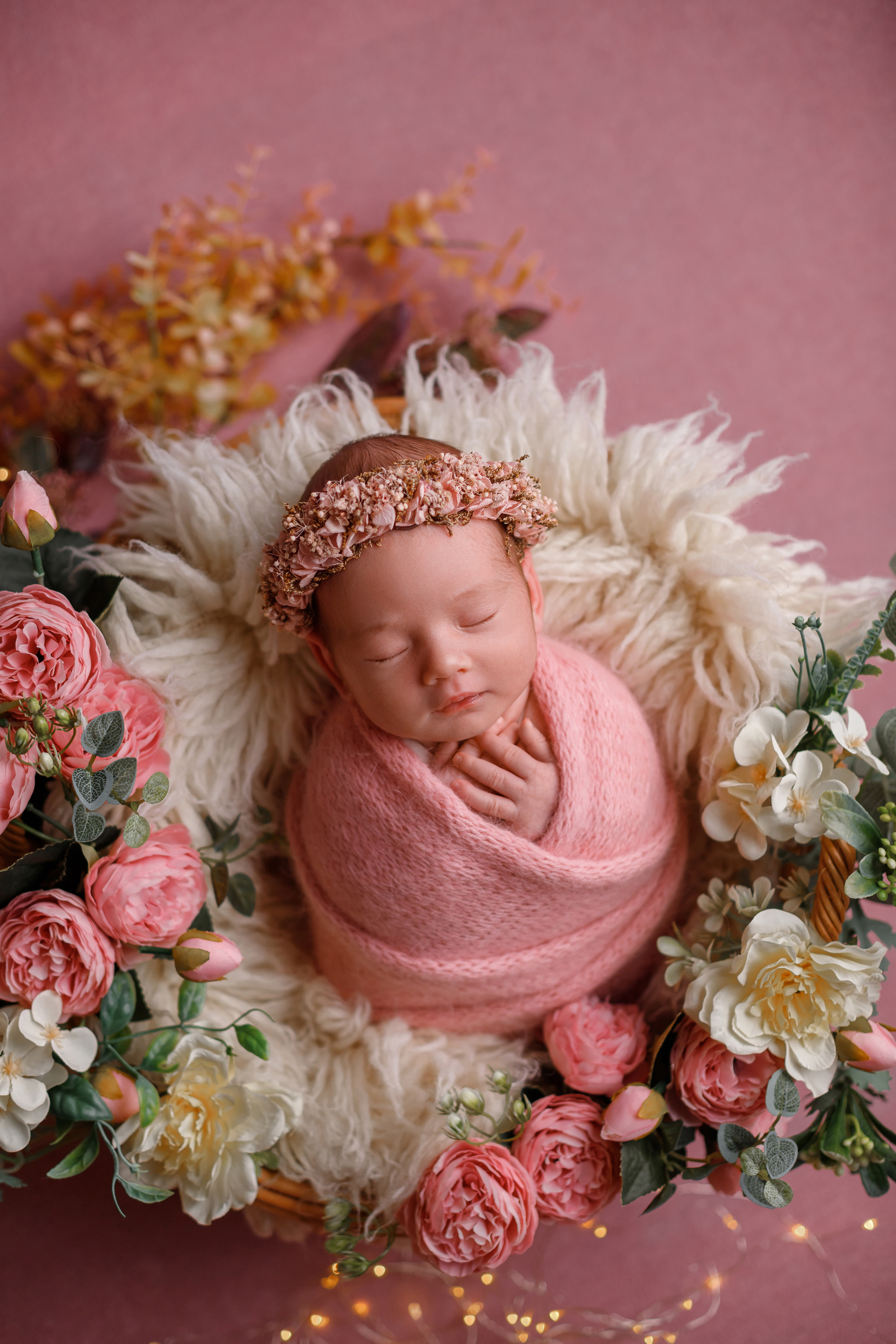 Варенька 24 дня (съемка в студии). Детский, семейный и фотограф новорождённых в Ярославле Анна Салова