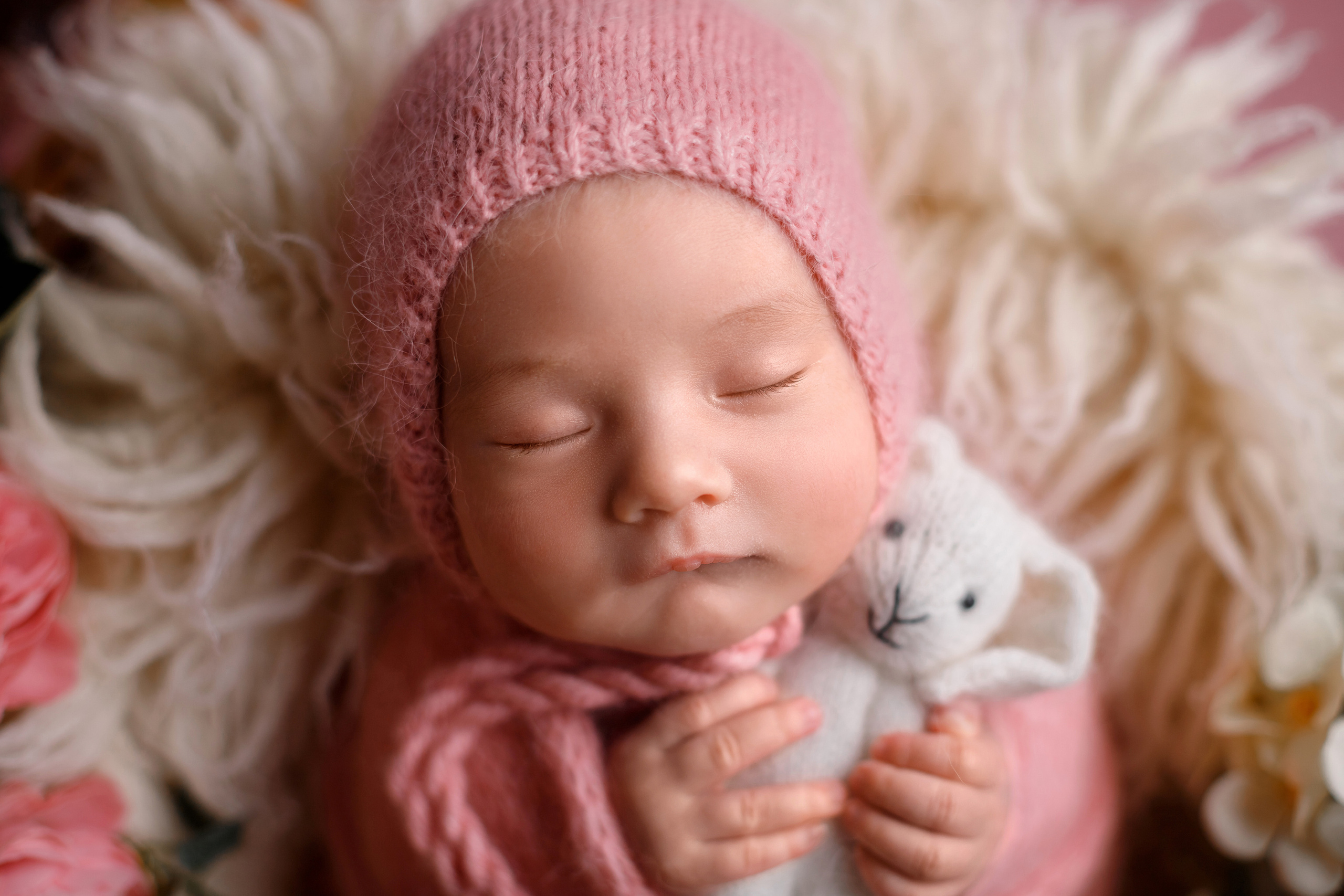 Варенька 24 дня (съемка в студии). Детский, семейный и фотограф новорождённых в Ярославле Анна Салова