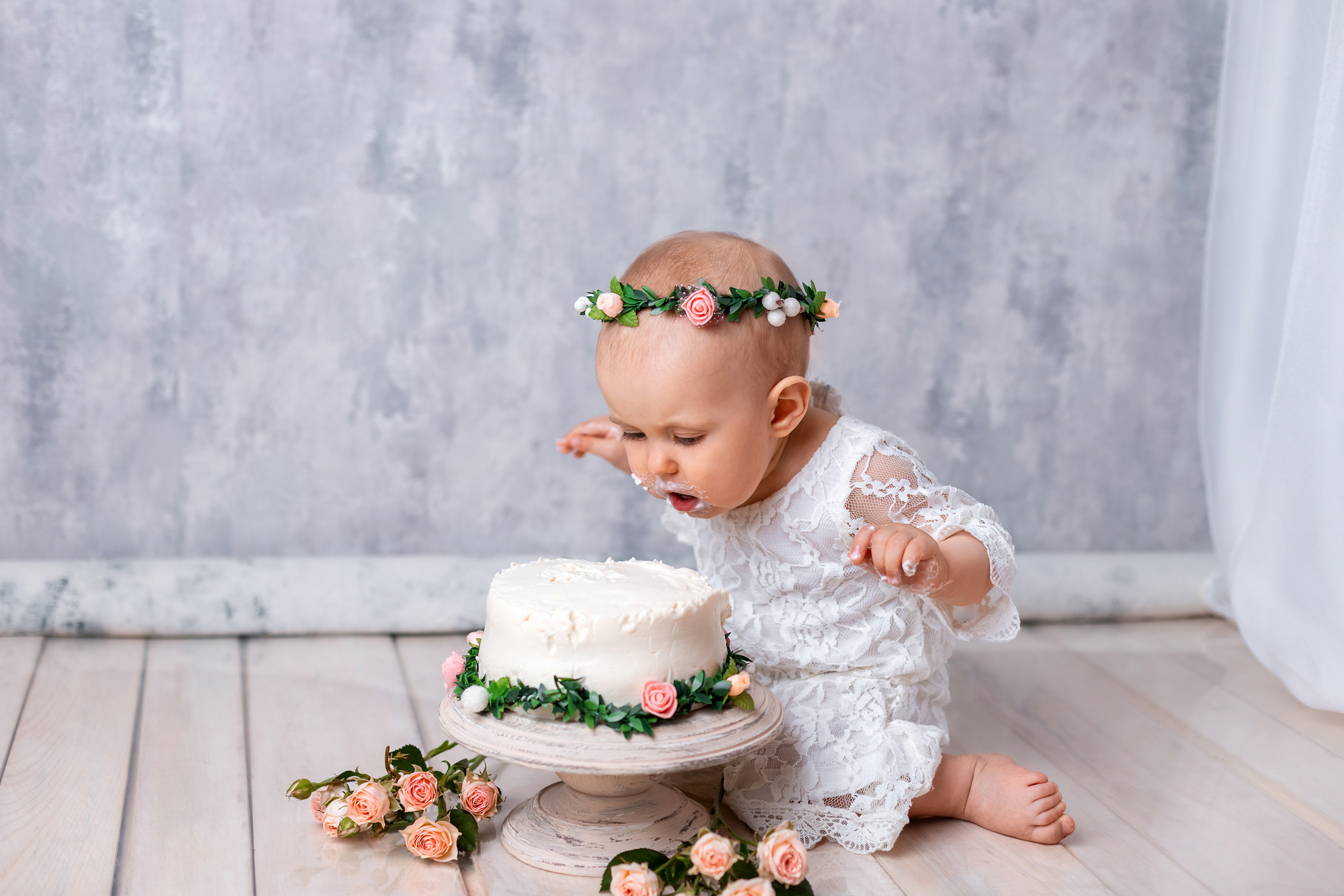 Ева 1 год — Годовасие под ключ. Детский, семейный и фотограф новорождённых в Ярославле Анна Салова