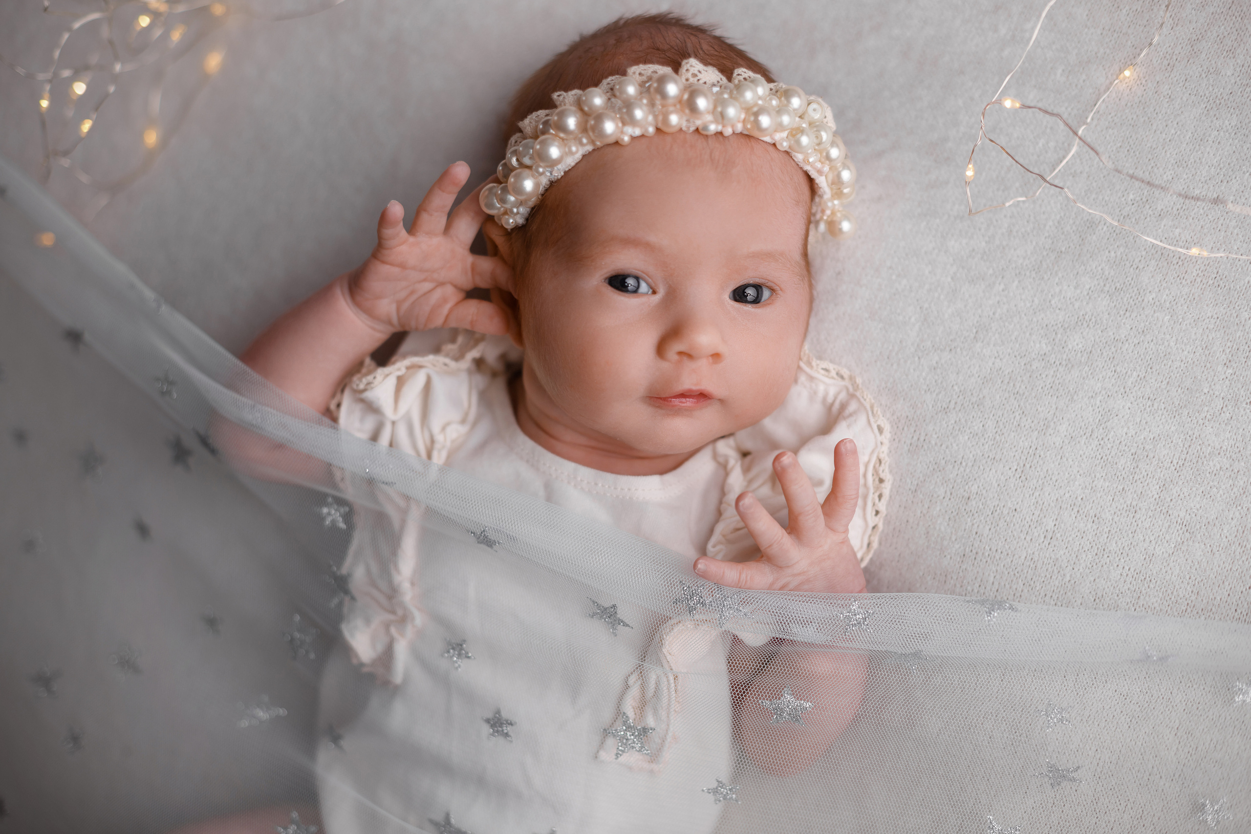 Варенька 24 дня (съемка в студии). Детский, семейный и фотограф новорождённых в Ярославле Анна Салова