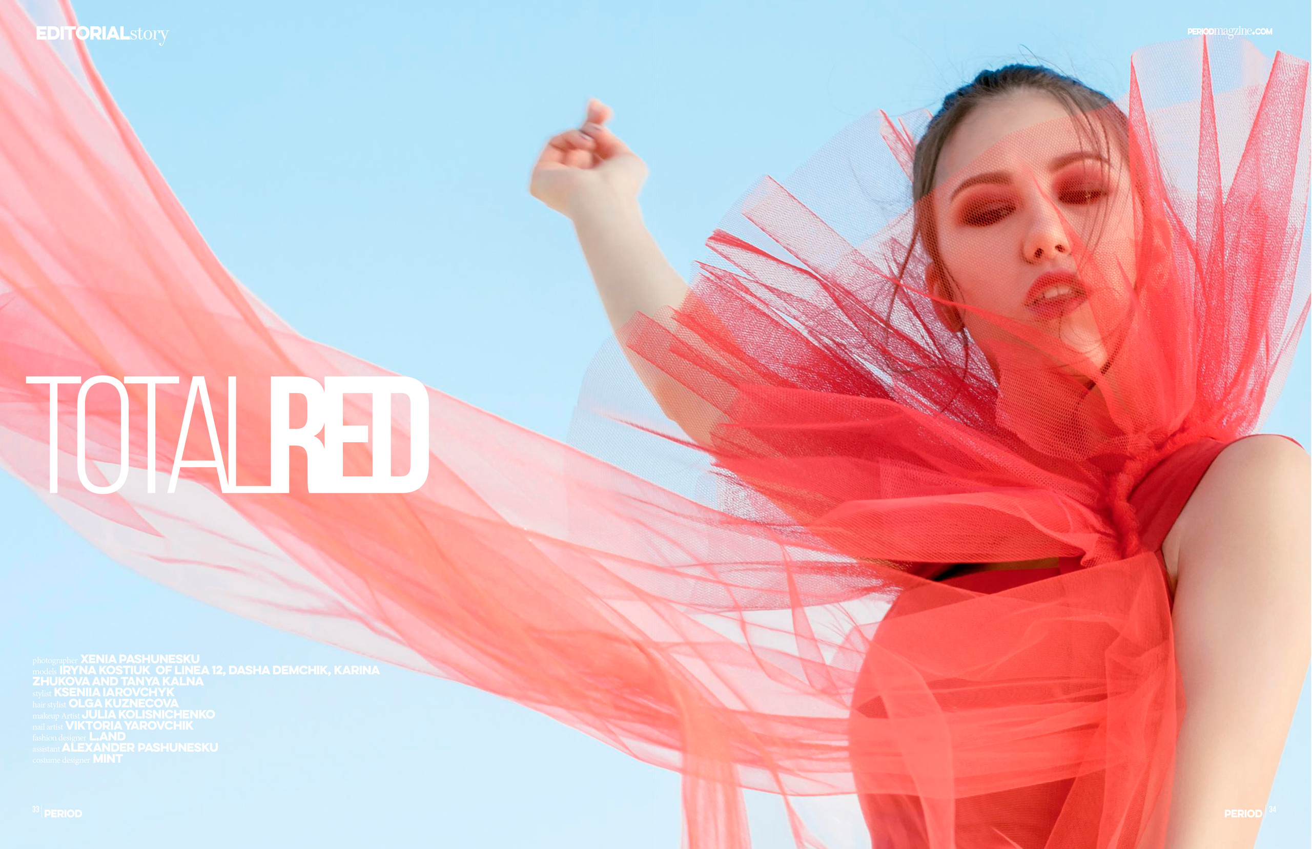 Total Red. PERIOD magazine. 2018. Пашунеску Ксения: Фотограф | Фотосессия в Анапе
