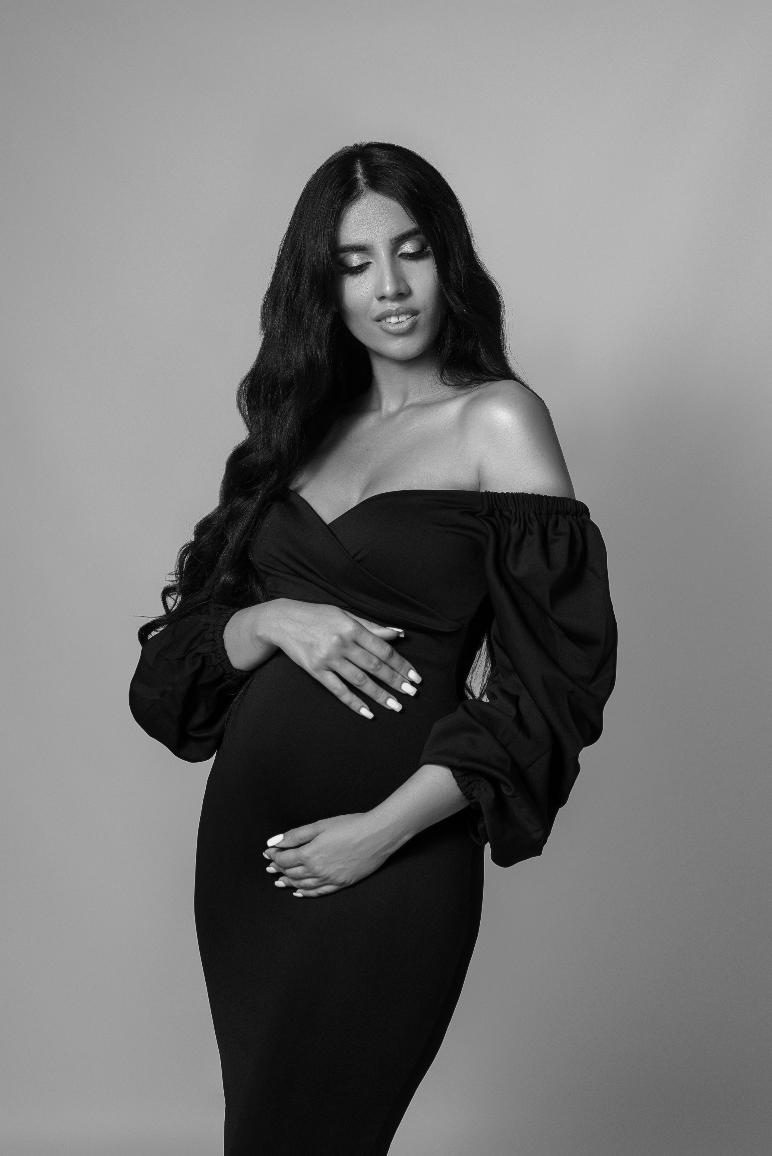 Стильная фотосессия беременности. Фотограф беременности и новорожденных в Рязани