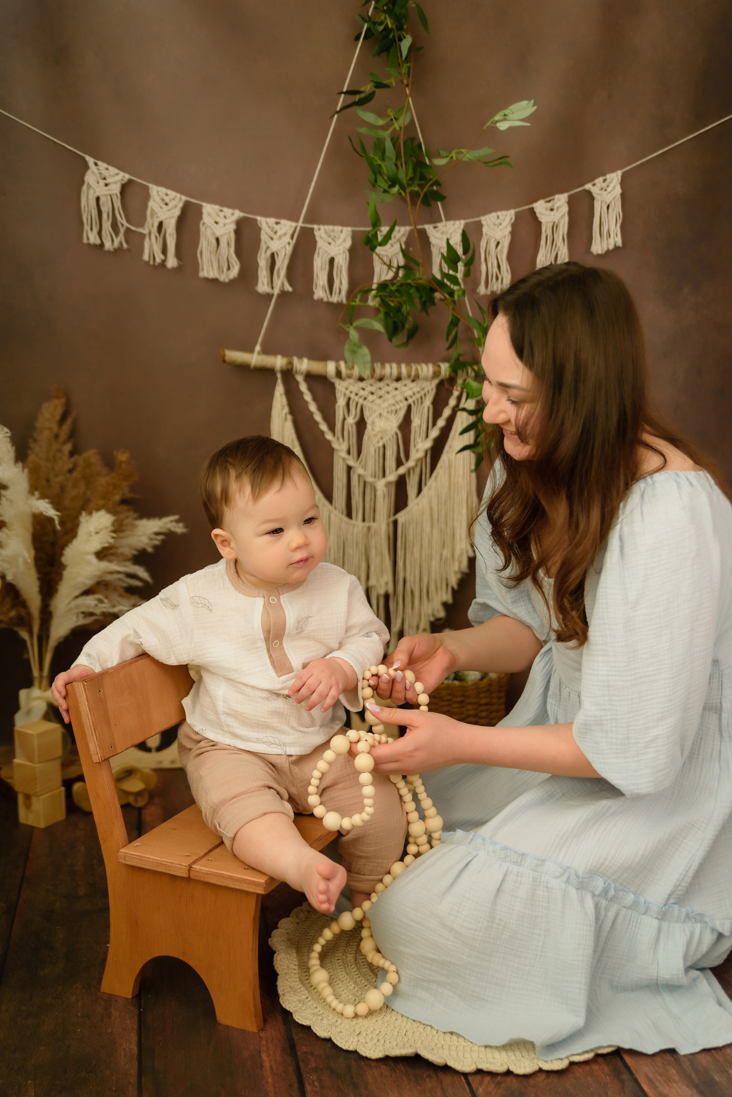 Детская фотосессия «Бохо» Савелию 1 годик. Детский Фотограф |Фотограф на годик в Брянске Ирина Романова