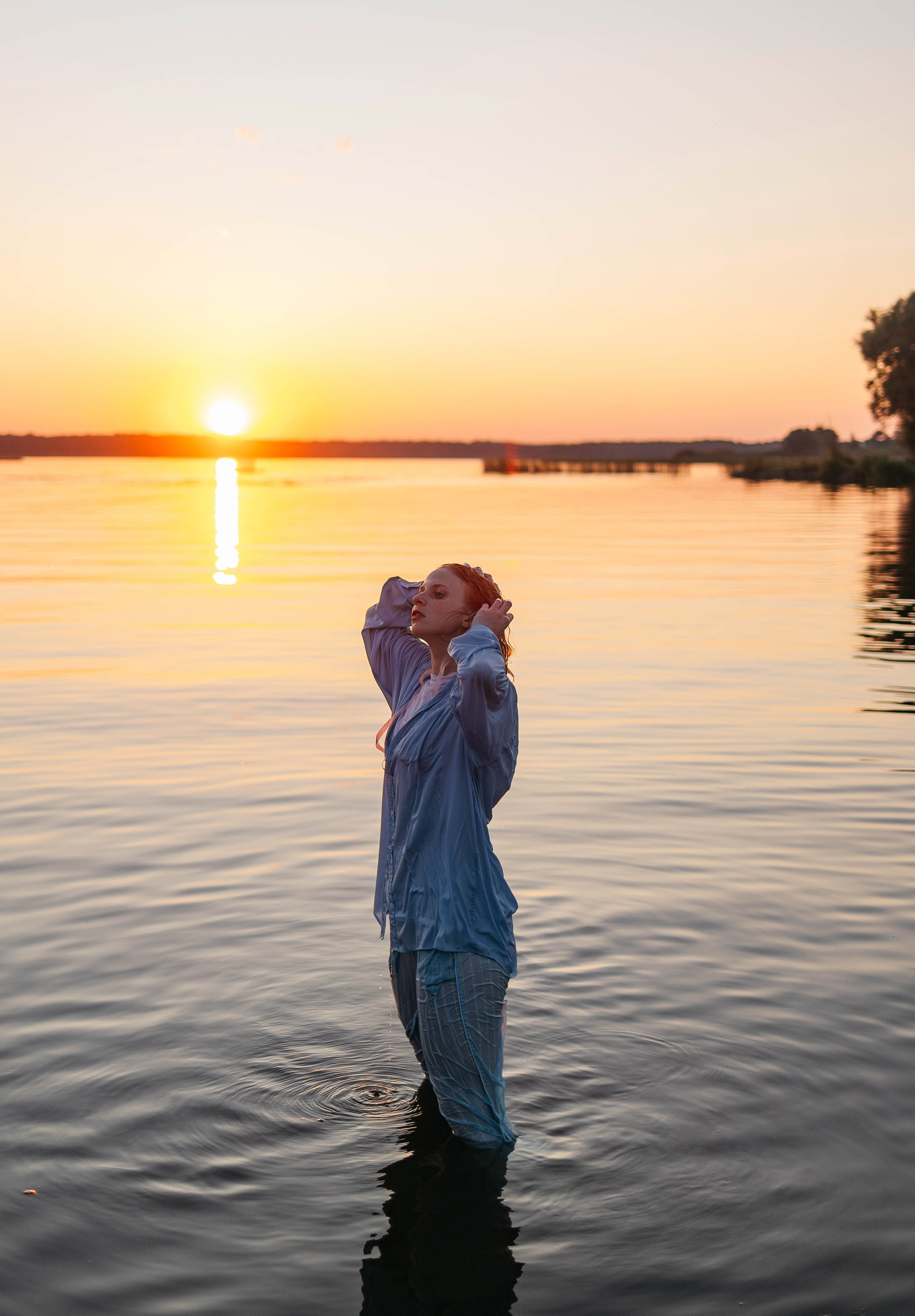 Лиза в Завидово. Закат. Фотограф в Твери Лагодная Яна