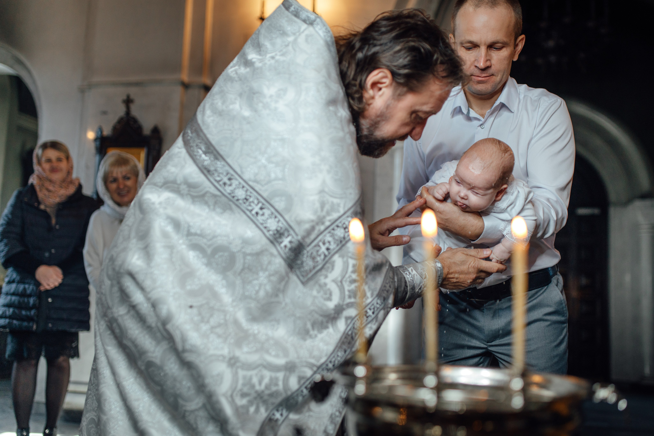 Крещение Тимура храм иконы Всех Скорбящих Радость, октябрь 2024