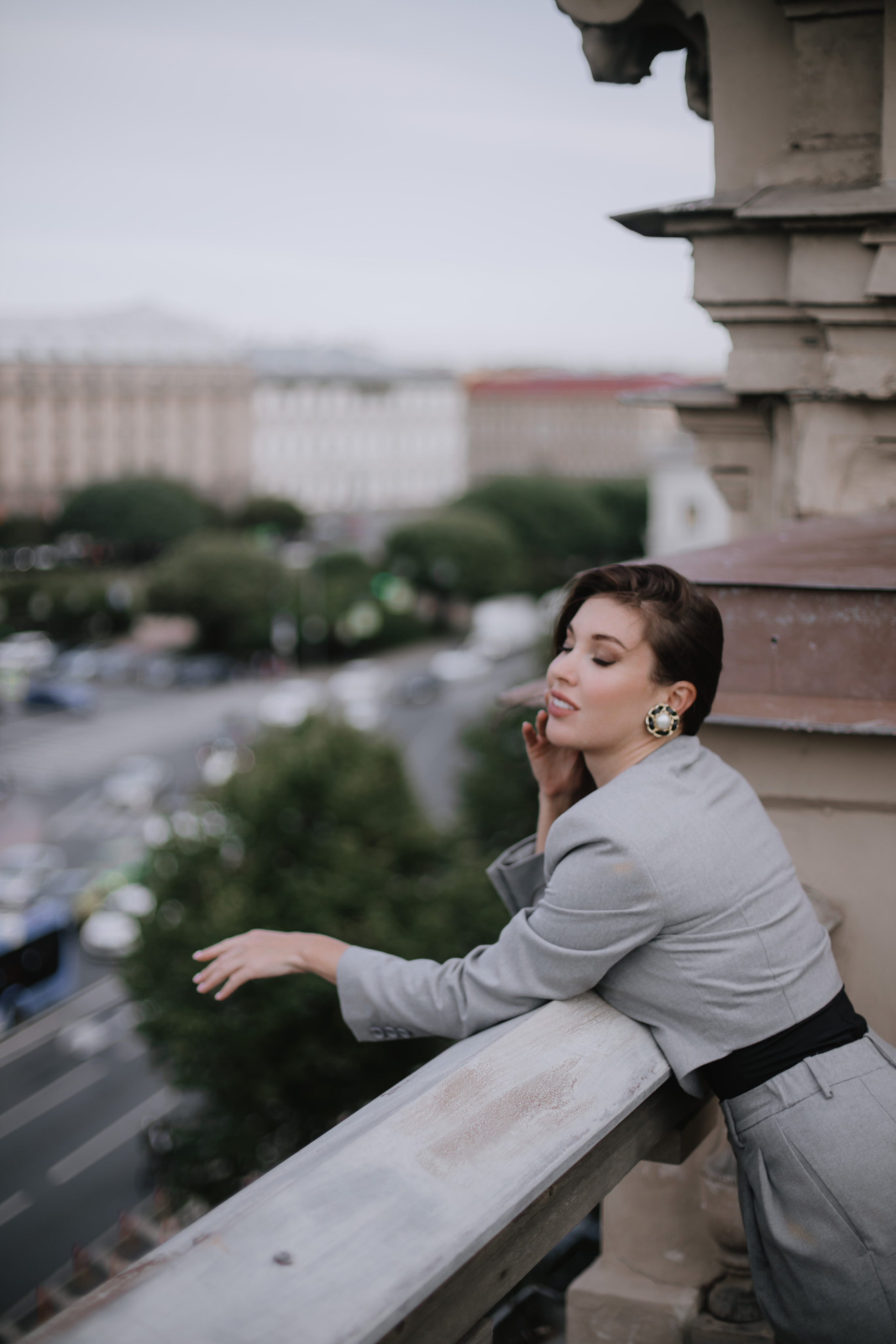 Вероника (съемка на крыше). Фотограф в Москве и Санкт-Петербурге Дарина