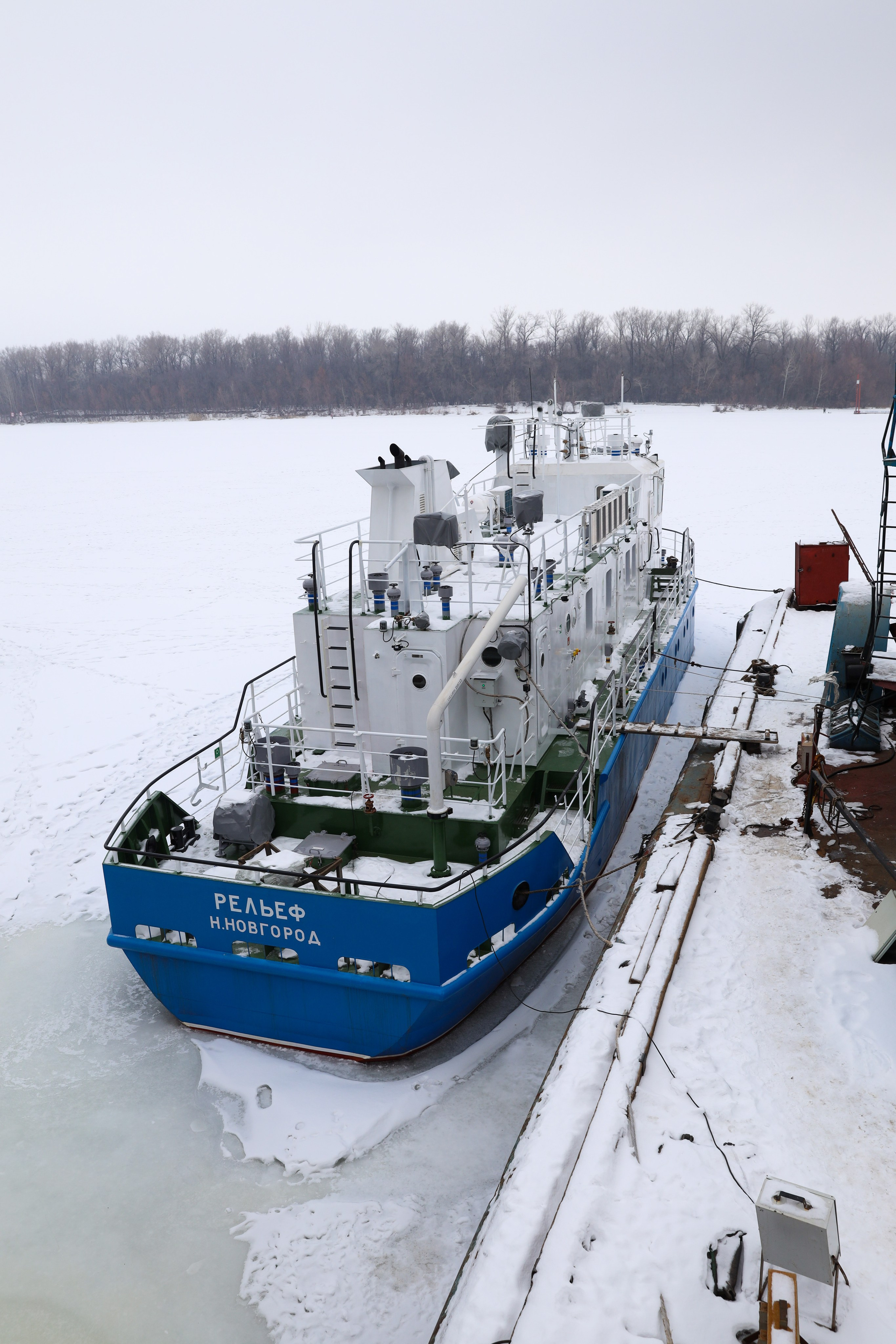 ЗАО нефтефлот Зимние фото + закаладка киля Судна. Фотограф в Самаре Максим Тырин