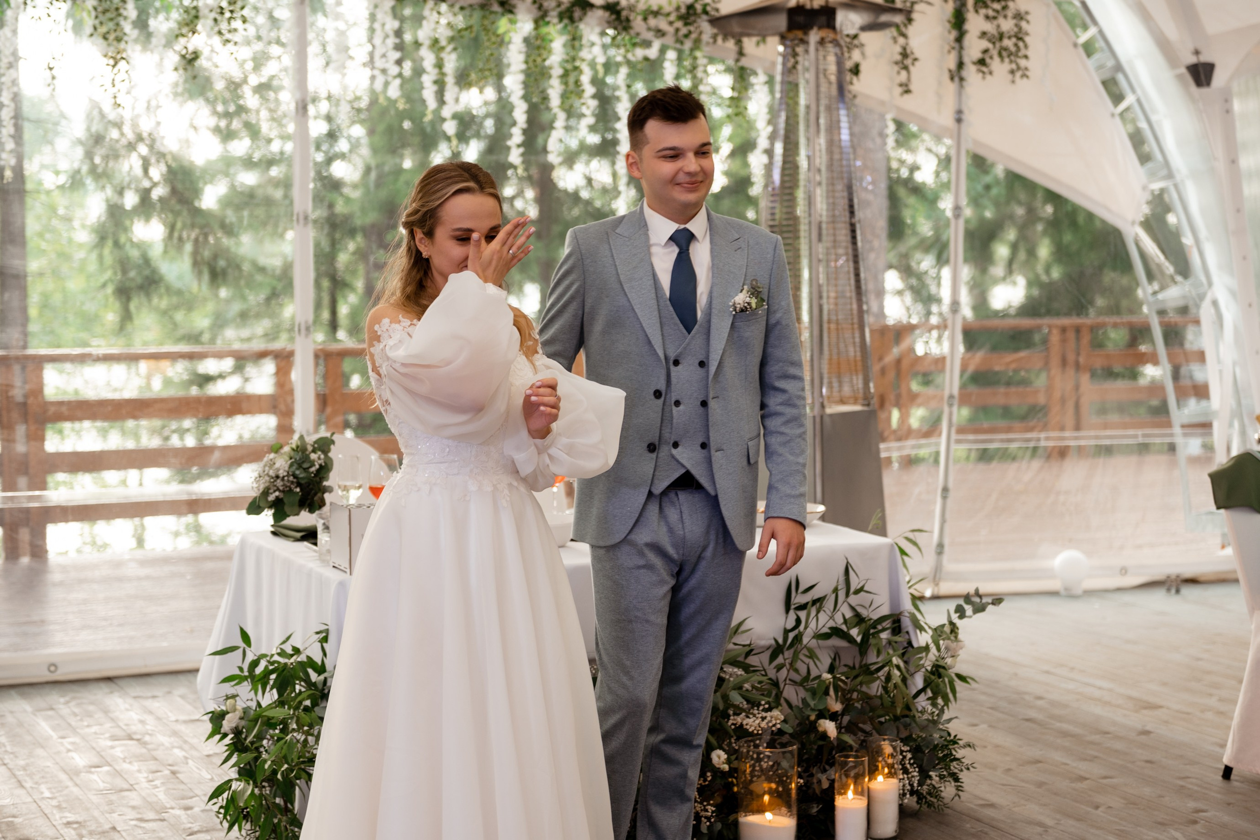 Весь день под дождем, вечером закат на озере. Свадебный и семейный фотограф София Невская