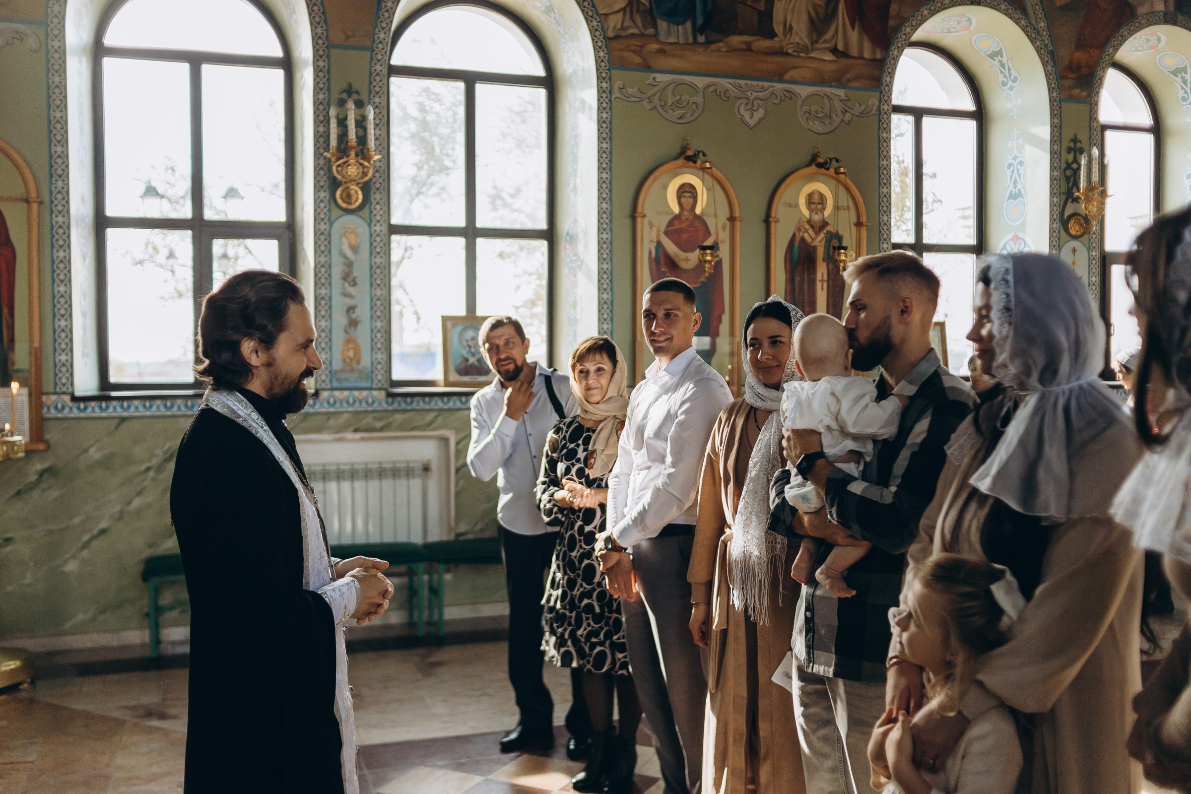 Крещение Матвея. Семейный фотограф в Волгодонске Краченцева Анна