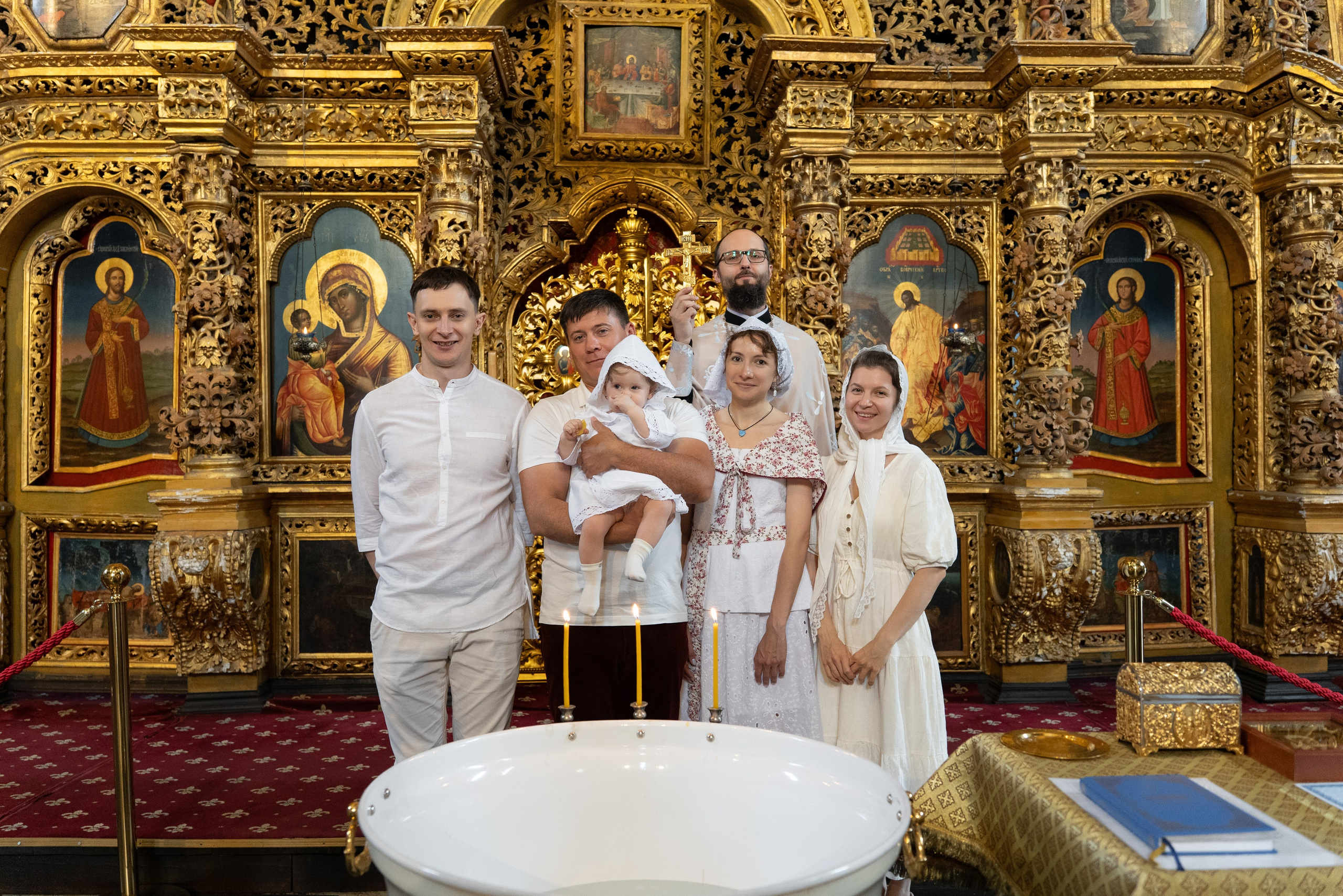 Крестины Майи в Старочеркасском Воскресенском войсковом соборе