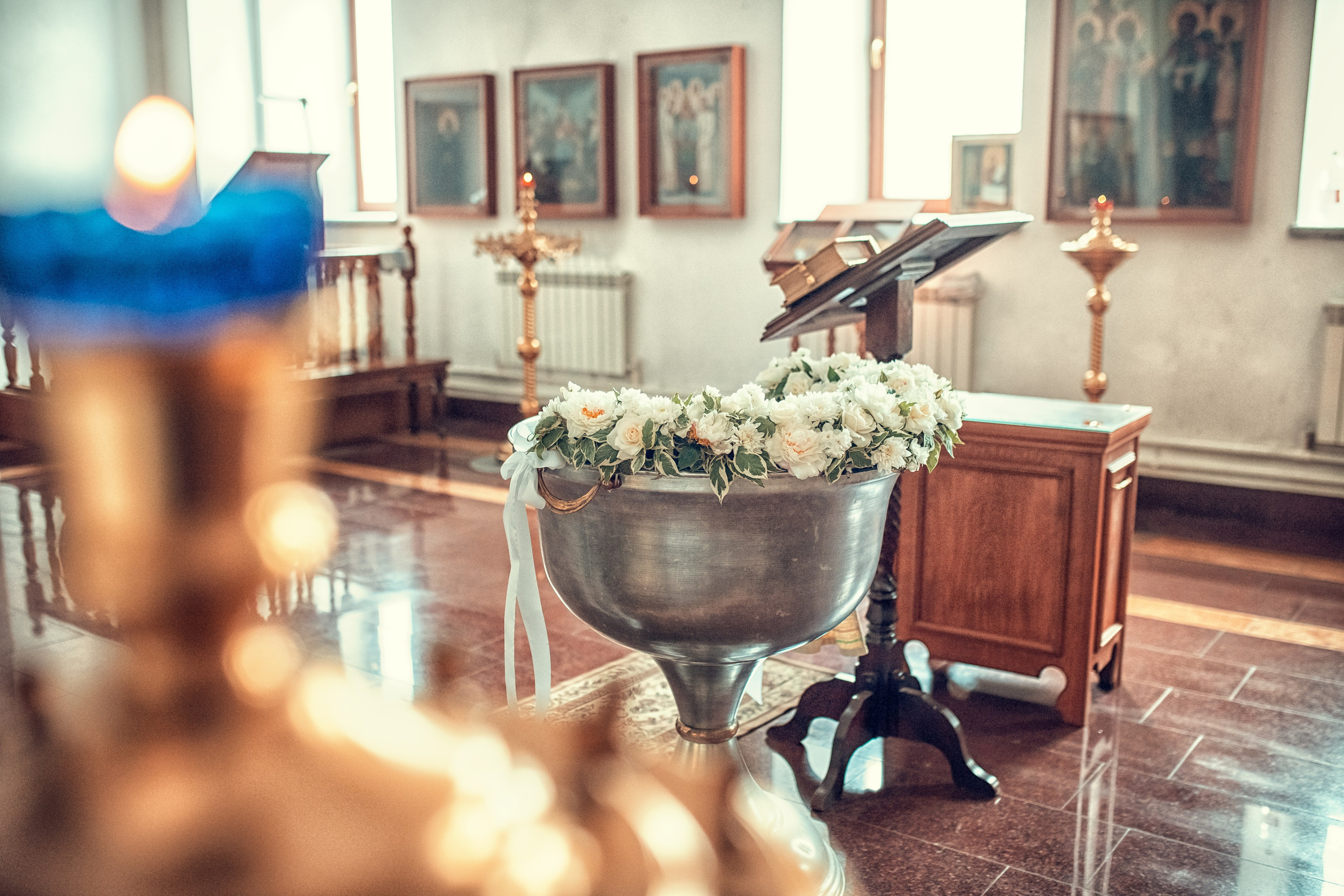 Крещение Артема в церкви Рождества Пресвятой Богородицы в Гнилицах. Екатерина Крапивина фотограф церковных Таинств в Нижний Новгороде