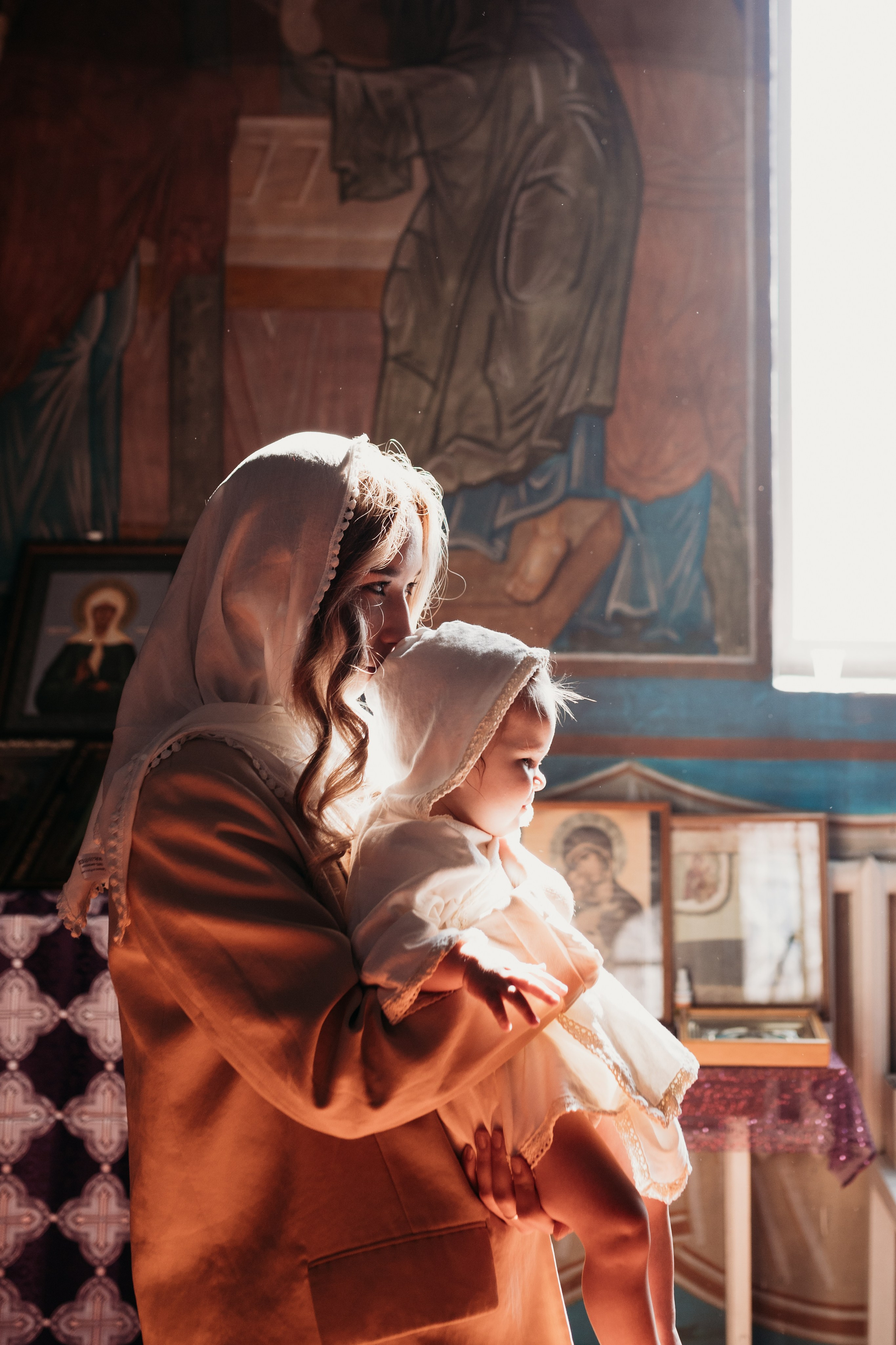 Фотосессия Крещения. Фотограф новорожденных в г. Барнаул Ренпенинг Катерина