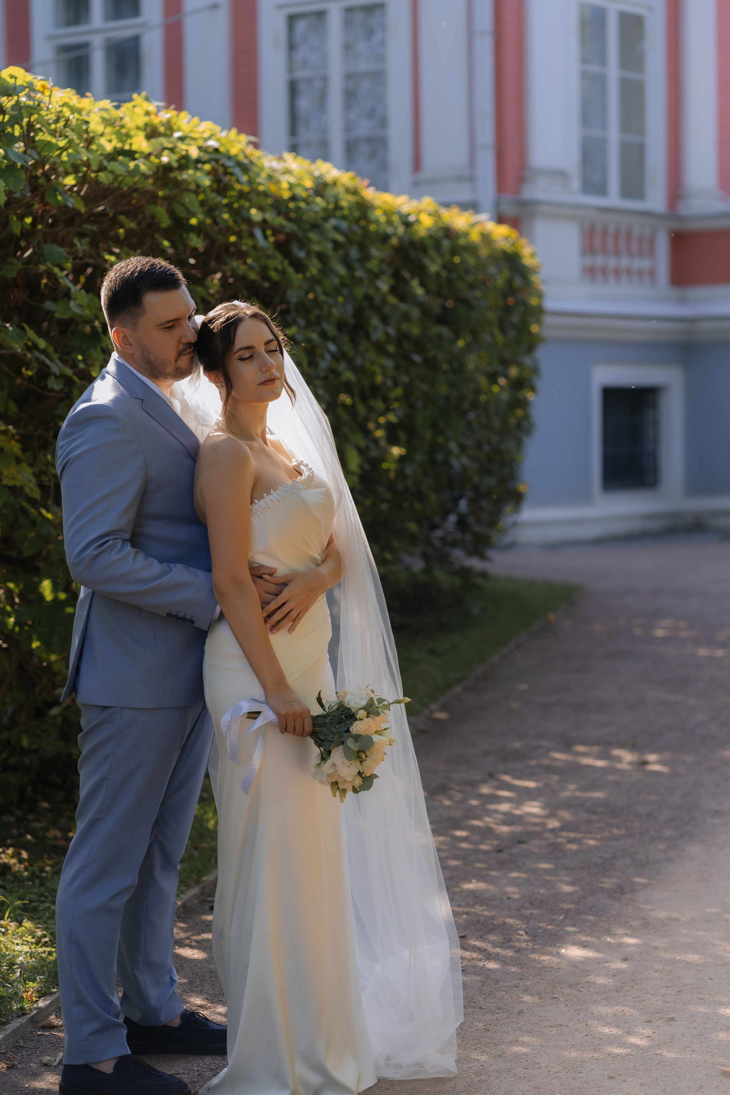 Свадебная фотосессия в Москве, парк Кусково. Свадебный фотограф в Москве Анна Полушина