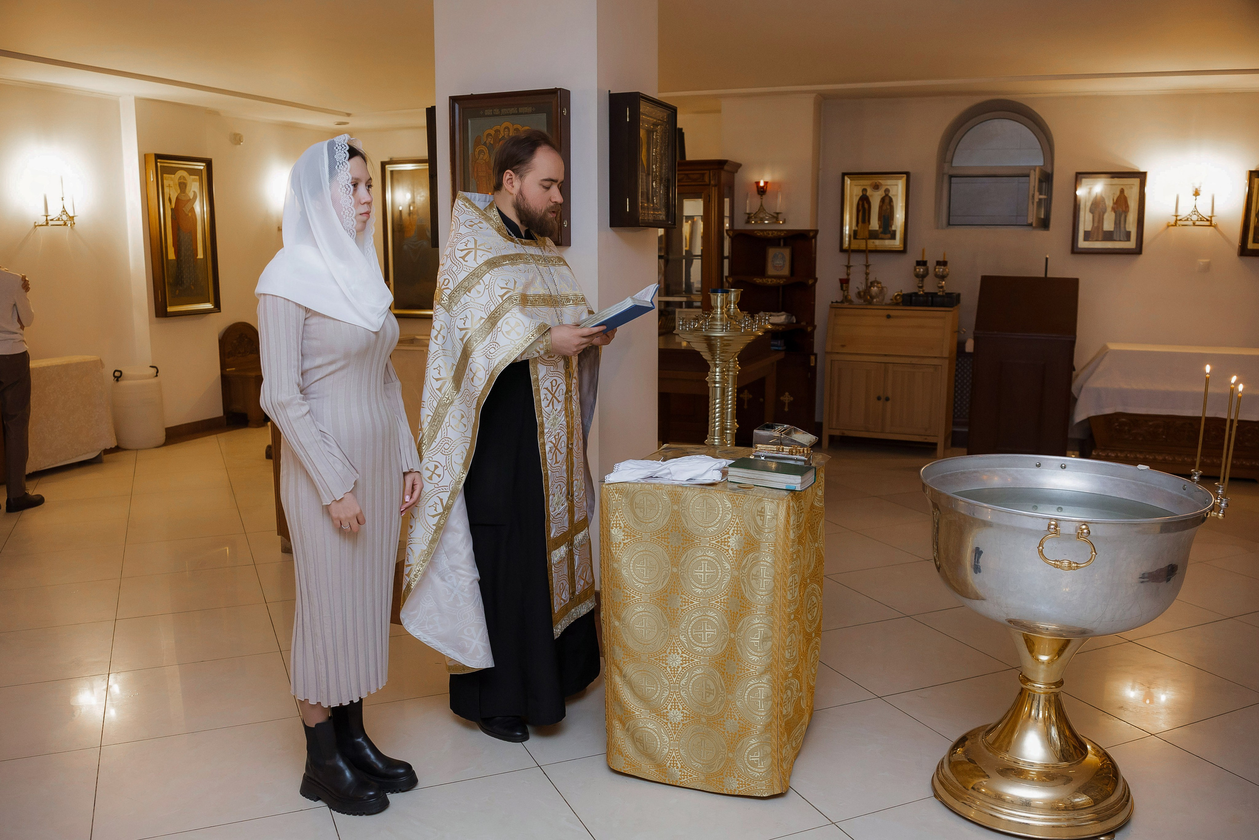 Крещение Андрея. Семейный и детский фотограф в Москве Александра Мак