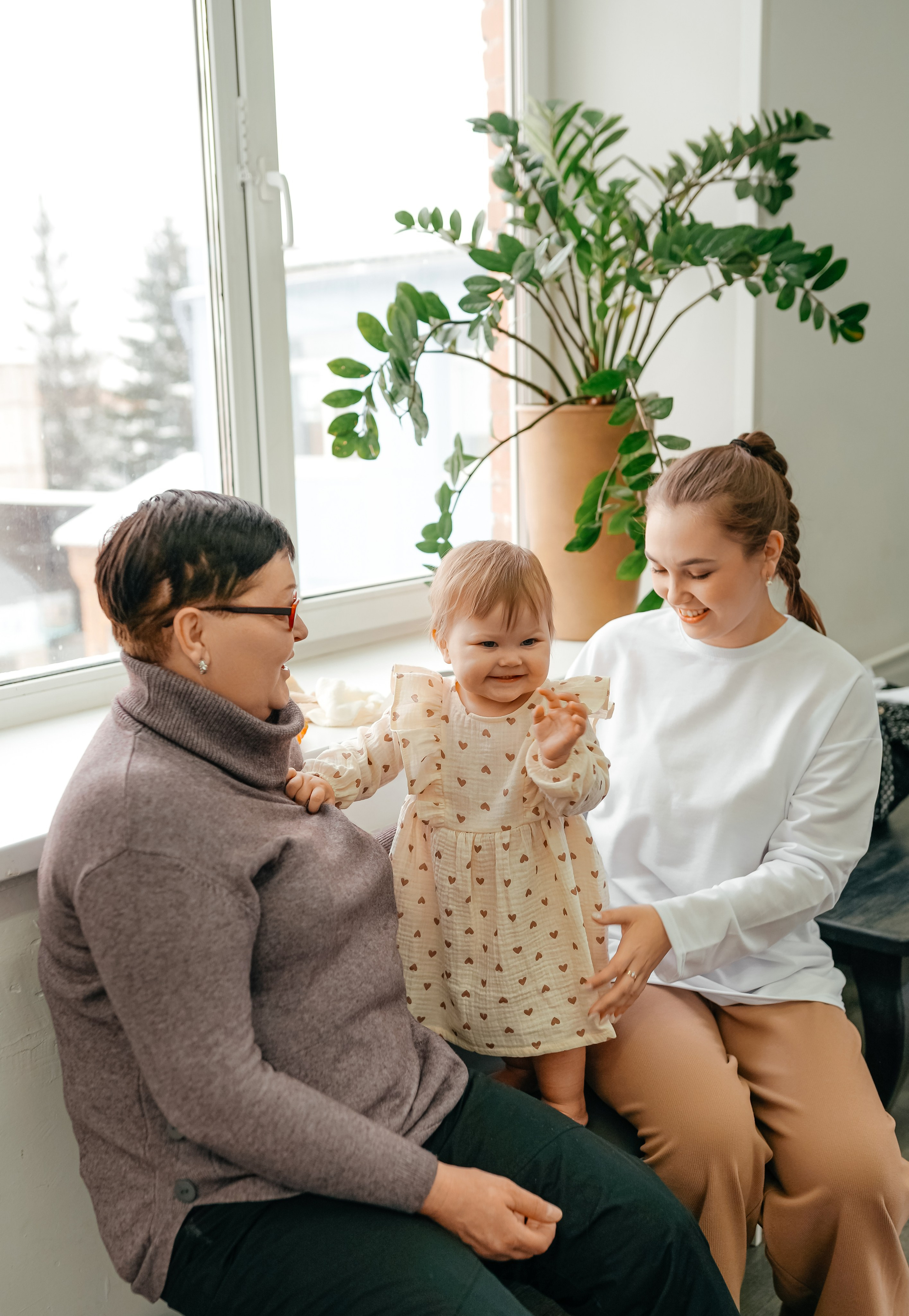 Семейная новогодняя фотосъемка в студии. Фотограф Ким Наталья в Красноярске