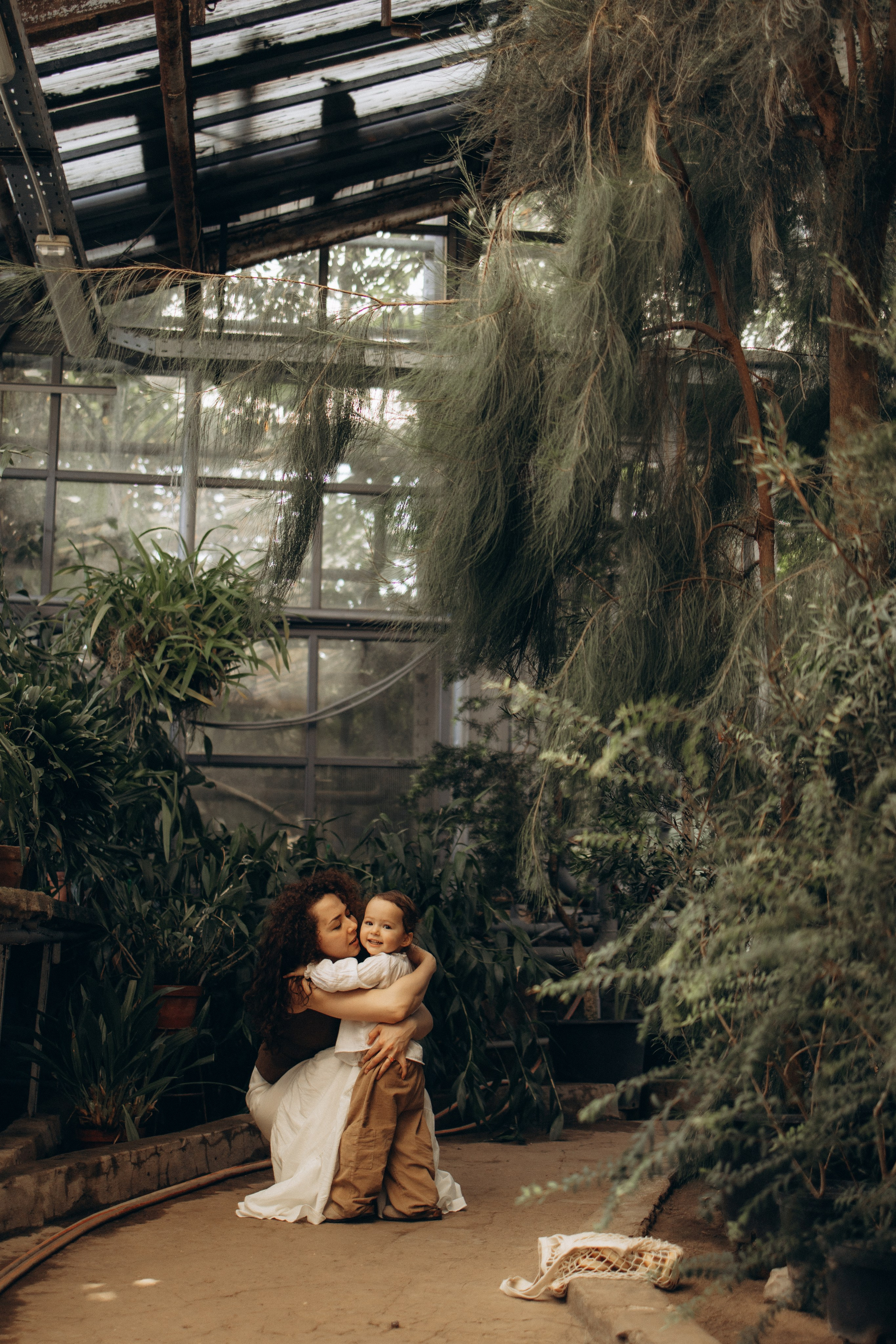 Прогулка по оранжерее. Семейный фотограф в Москве Ксения Аганина