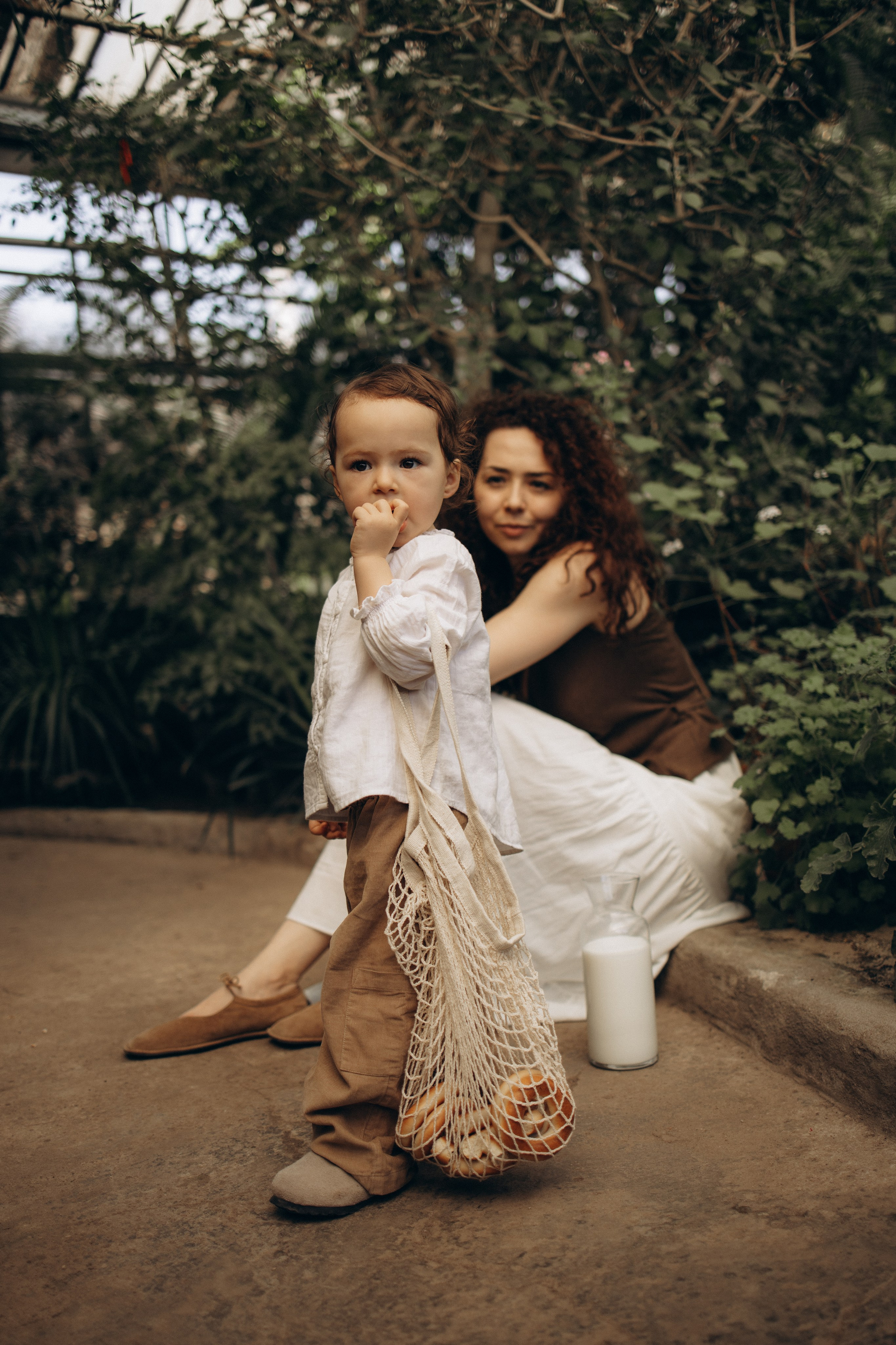 Прогулка по оранжерее. Семейный фотограф в Москве Ксения Аганина