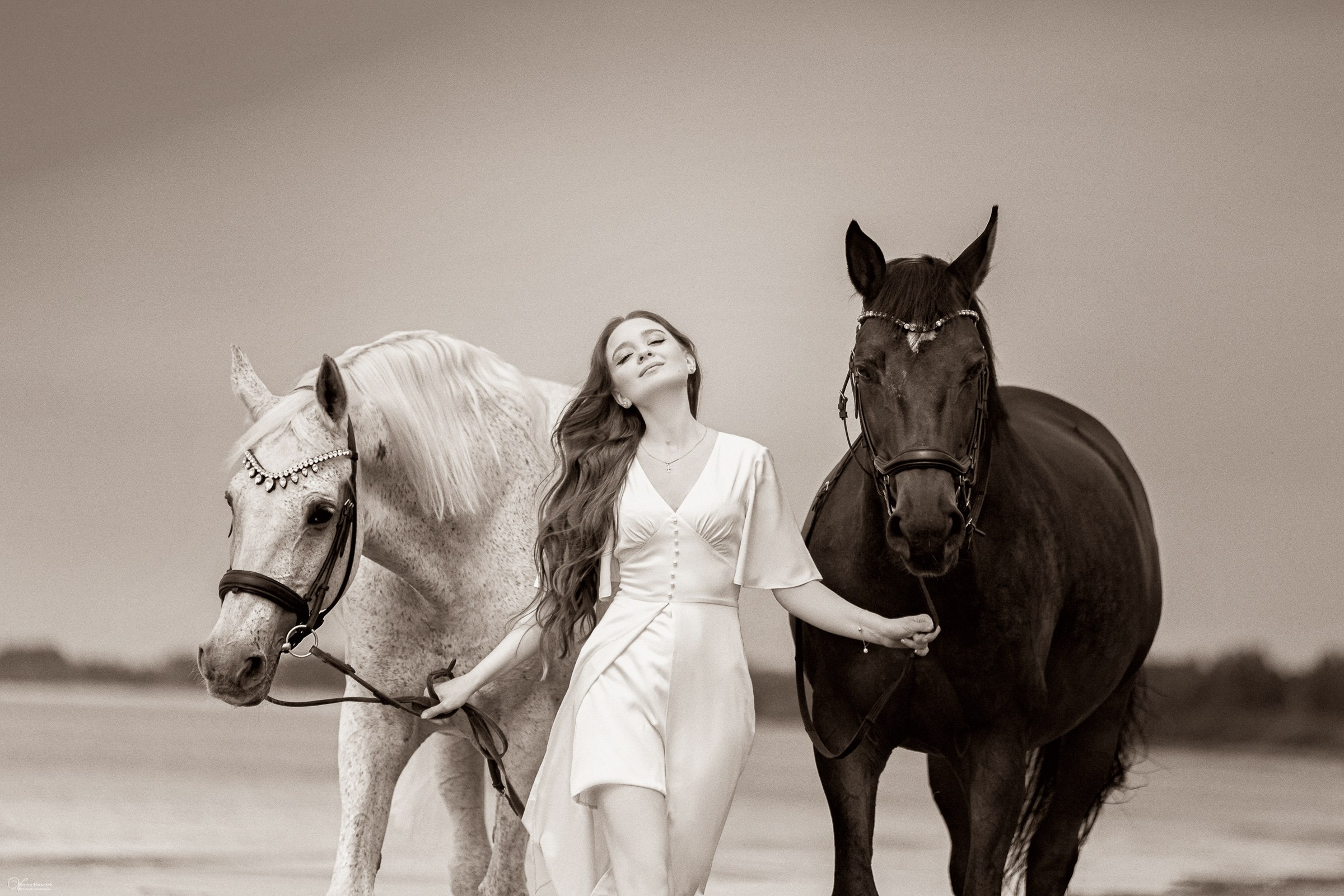 Фотосессии с лошадьми летом. Фотограф женский и мужской портрет Санкт-Петербург