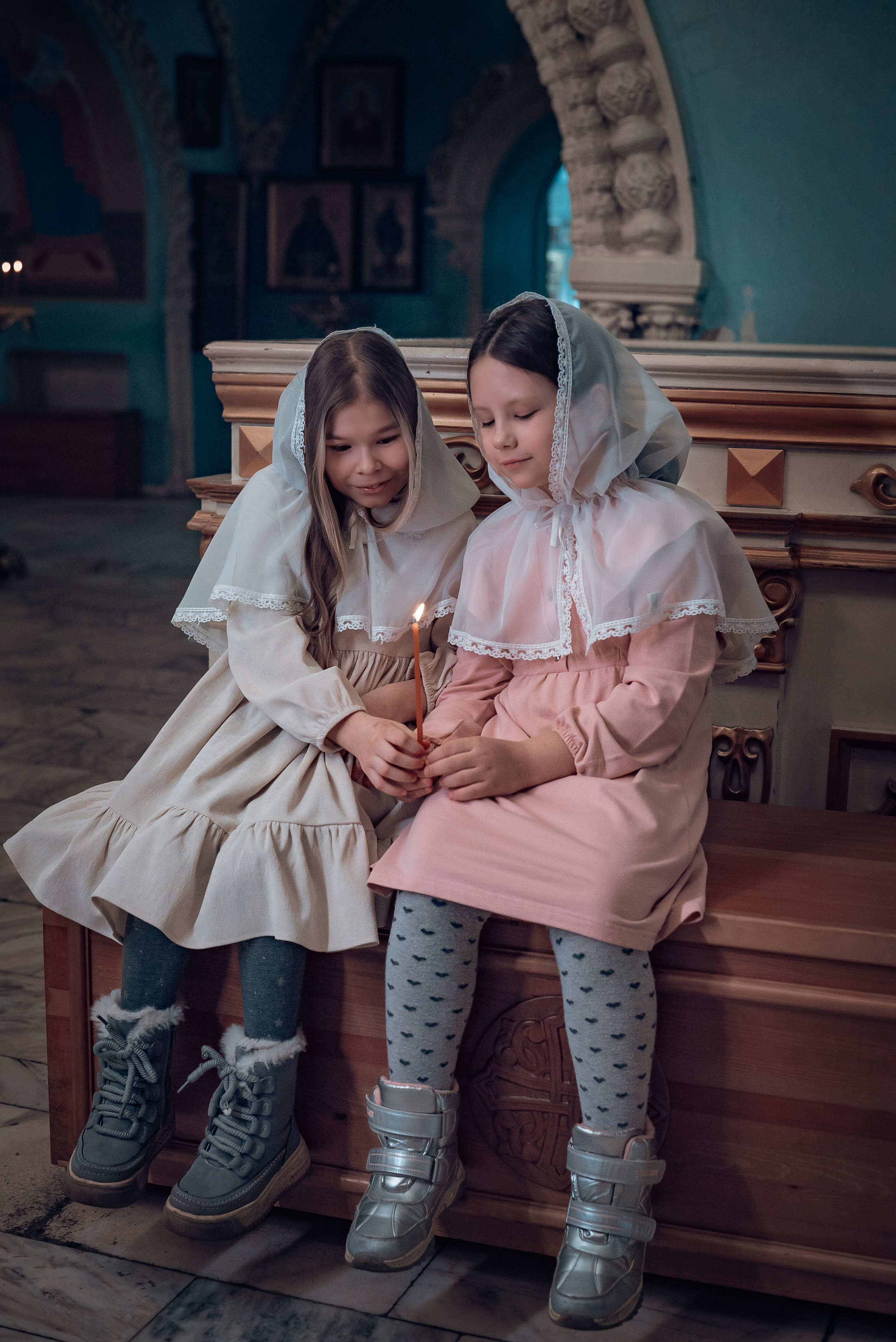 Крещение Розы в Покровском кафедральном соборе. Фотографы крещения/венчания  Красноярск Татьяна и Вячеслав Переваловы