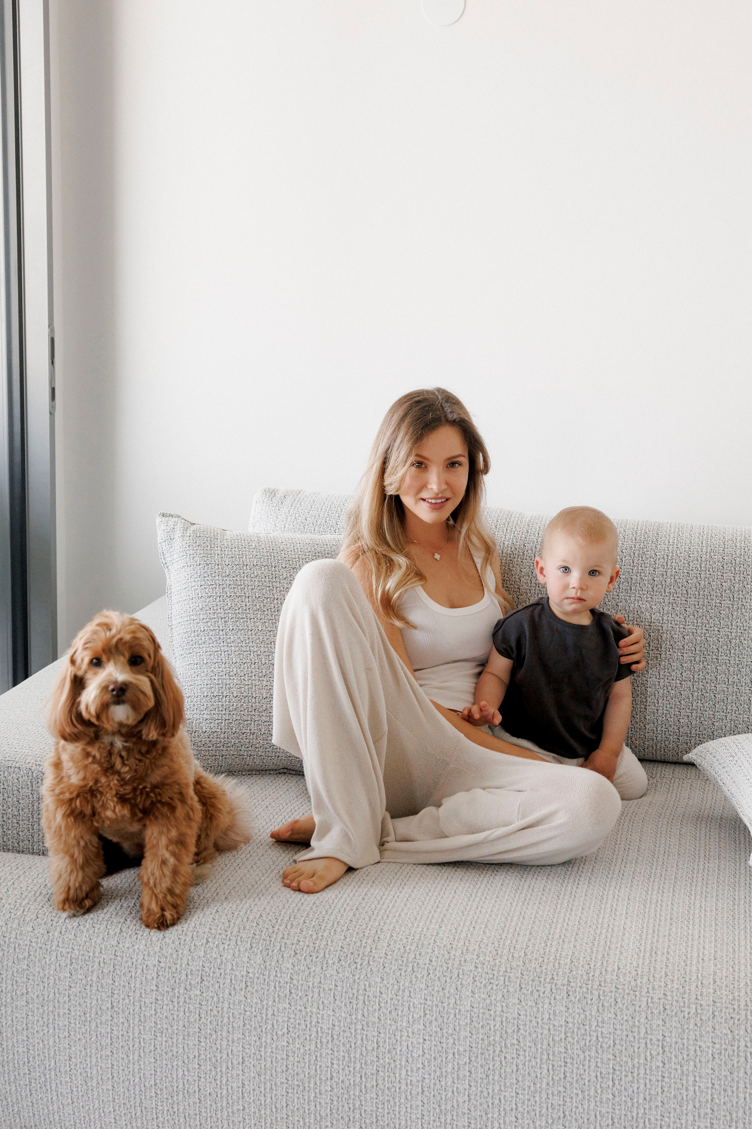 One year old at home. Wedding and family photographer