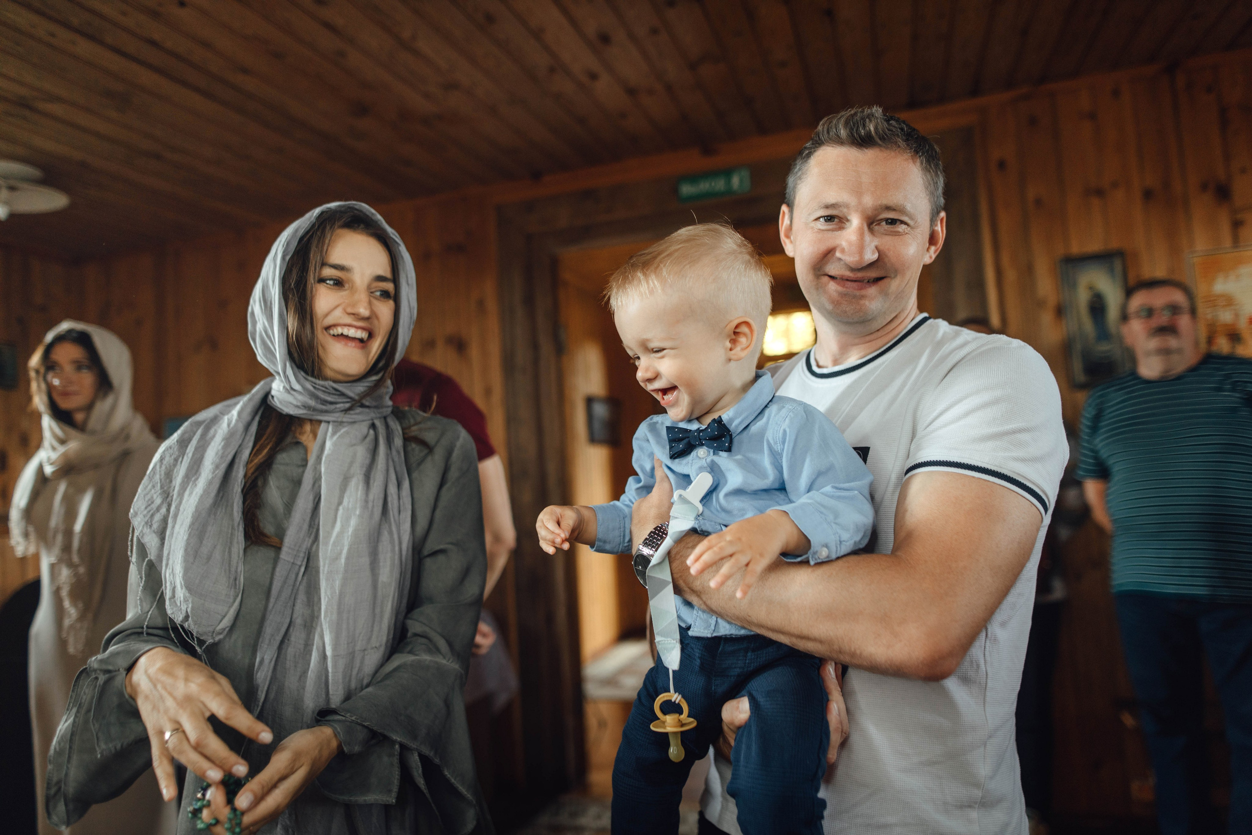 Крещение Тимофея, д. Киевец, храм Святой Троицы, август 2025