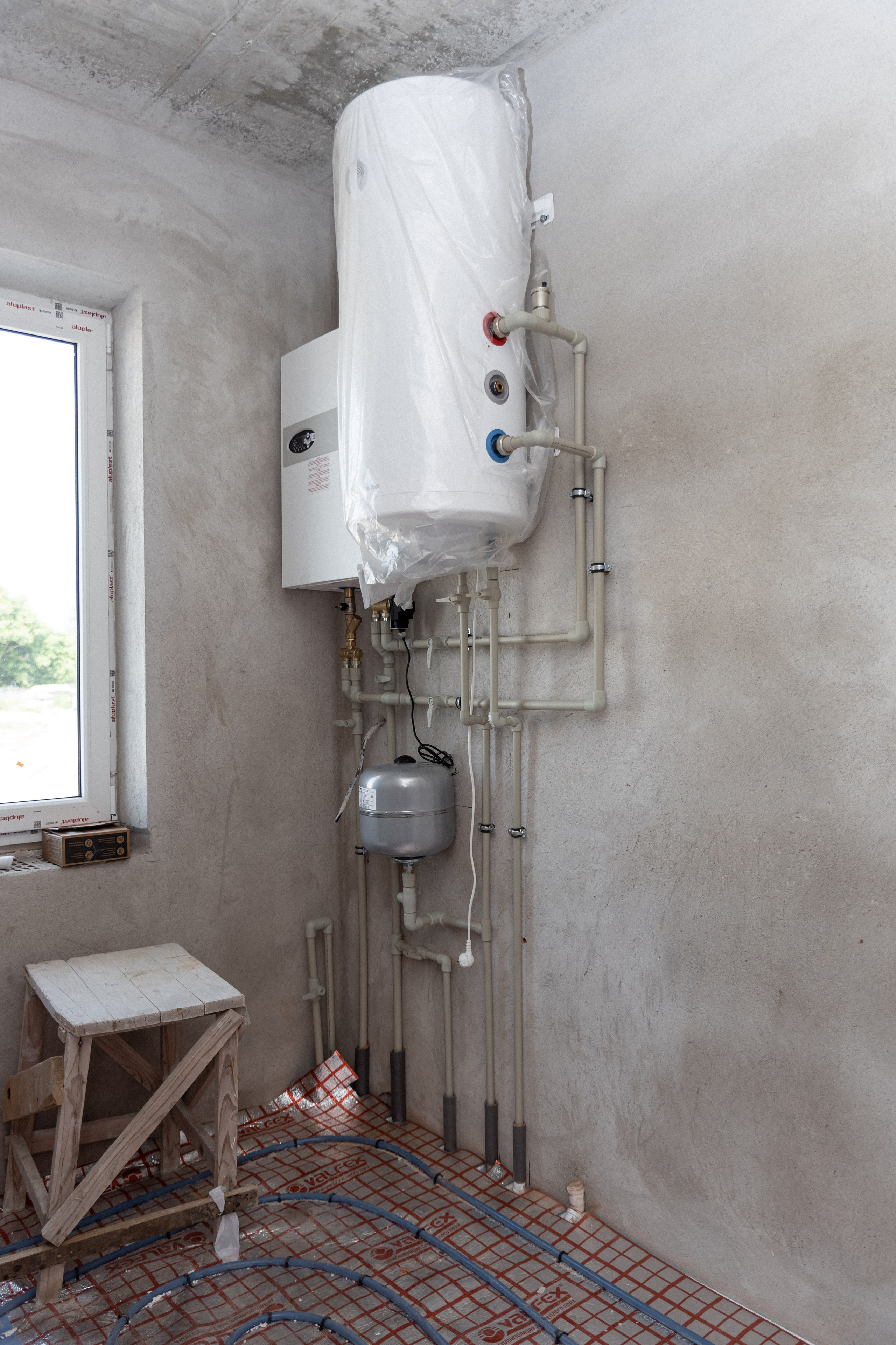 Блок-секция п.Авангардное Гурьевский р-он. Монтаж отопления в Калининграде | Балтийский сантехник