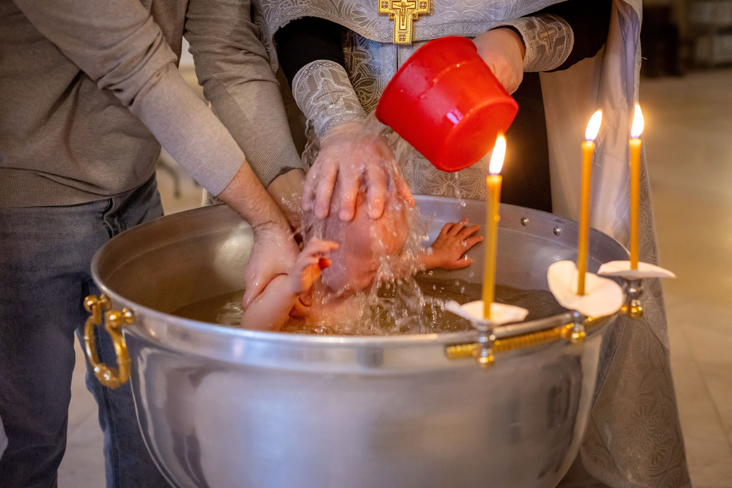 Таинство крещения Алексея. Семейный и детский фотограф Анна Петракова