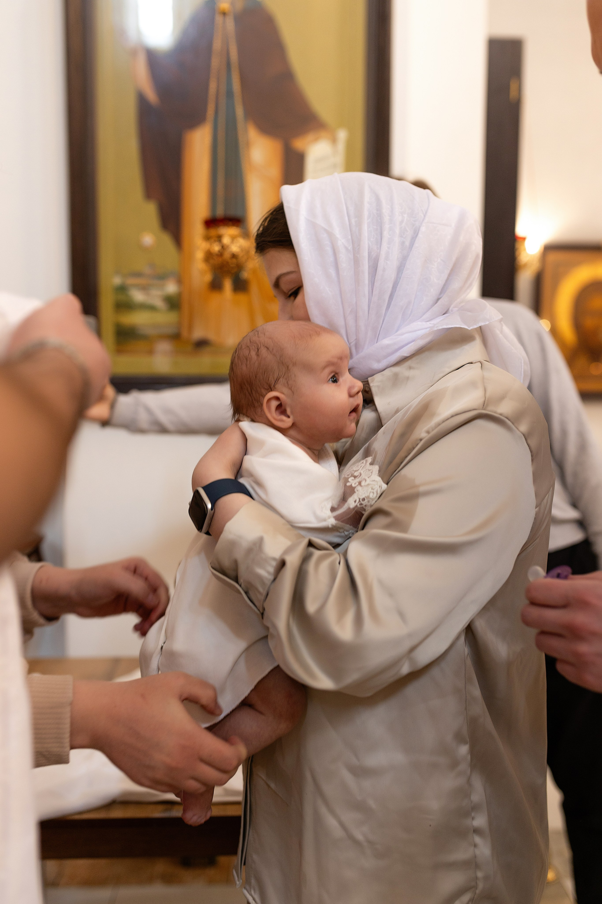 Таинство крещения Алисы. Фотограф в Железнодорожном и Балашихе