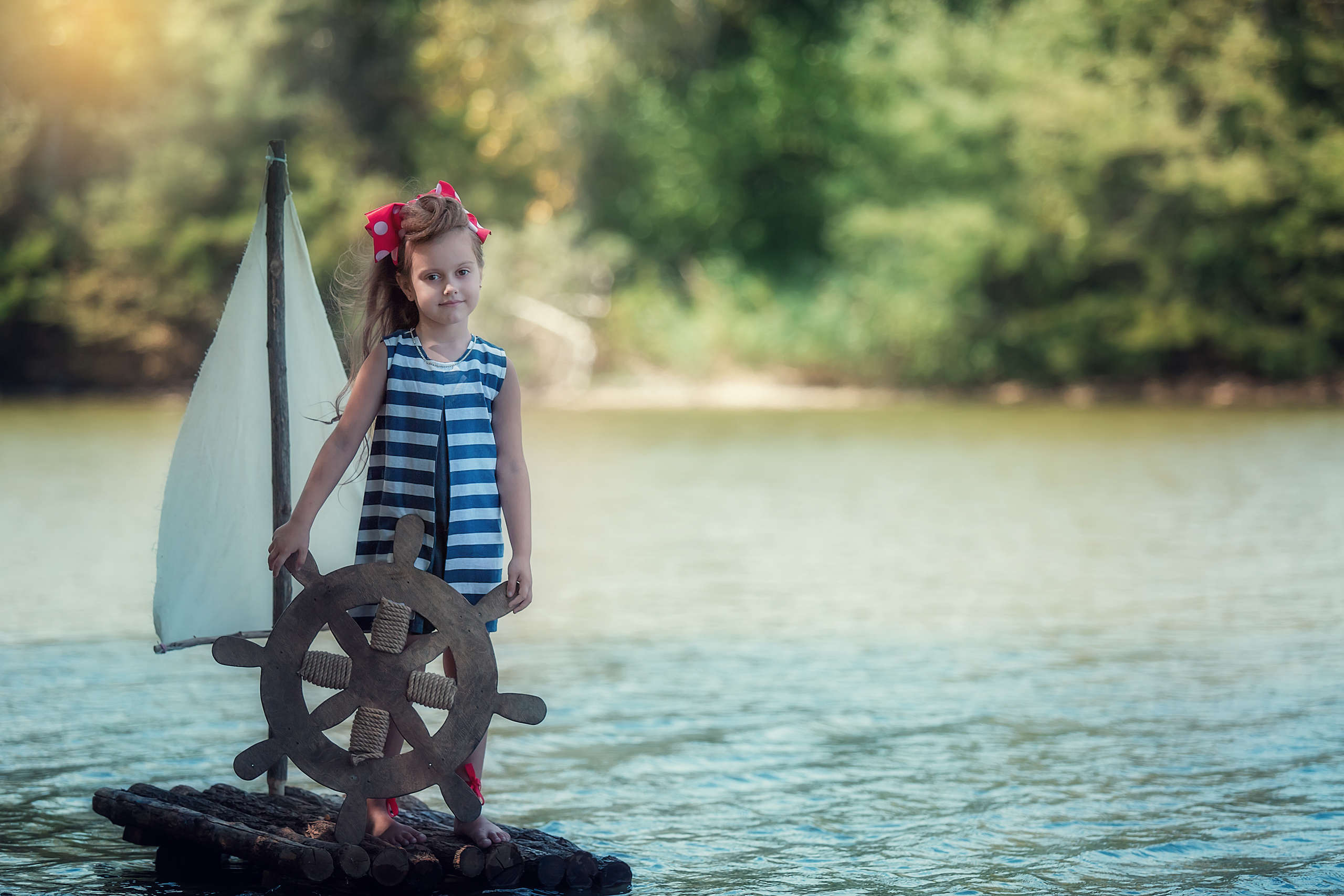 Речная съёмка с плотом. Семейный и детский фотограф Екатерина Савёлова