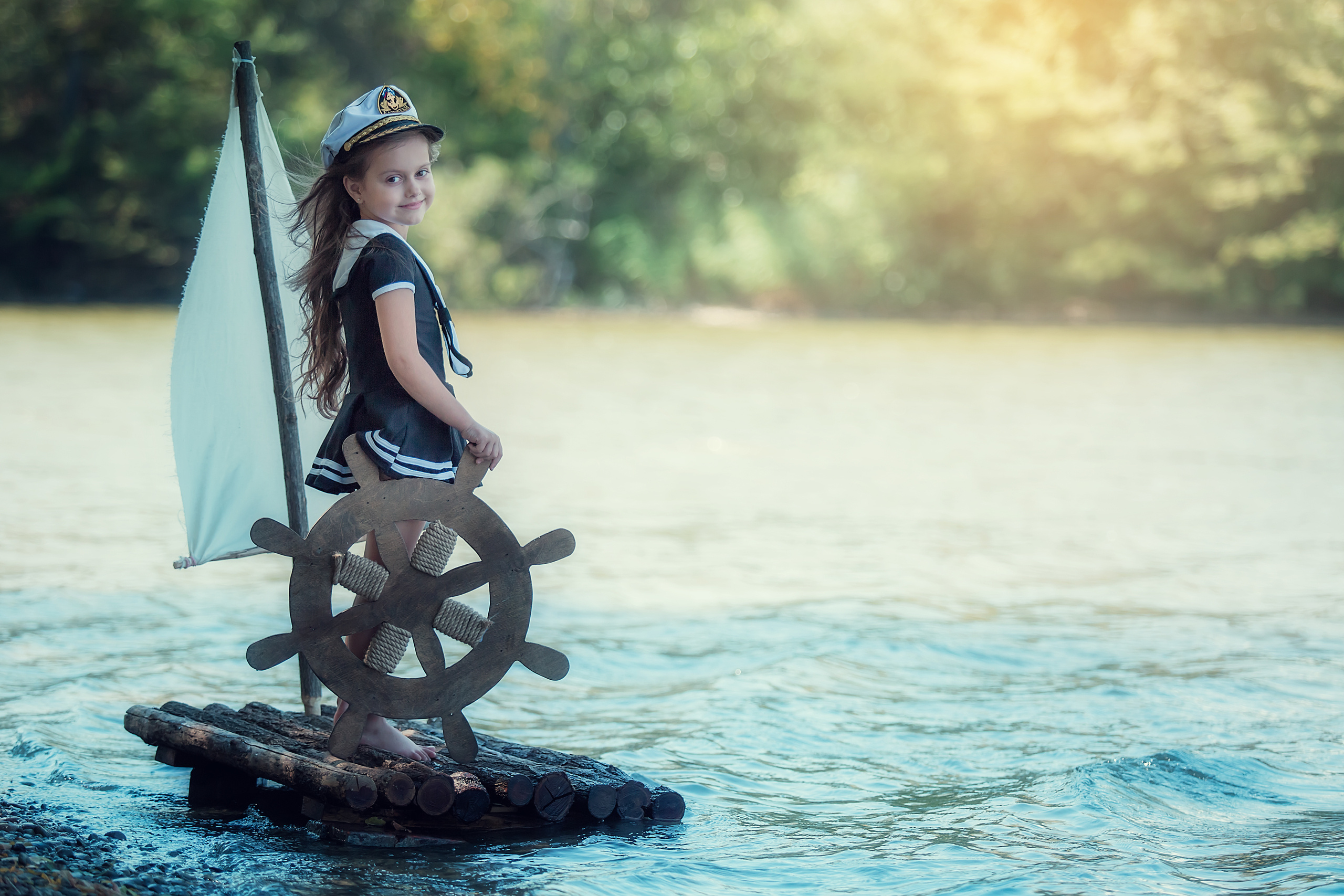 Речная съёмка с плотом. Семейный и детский фотограф Екатерина Савёлова