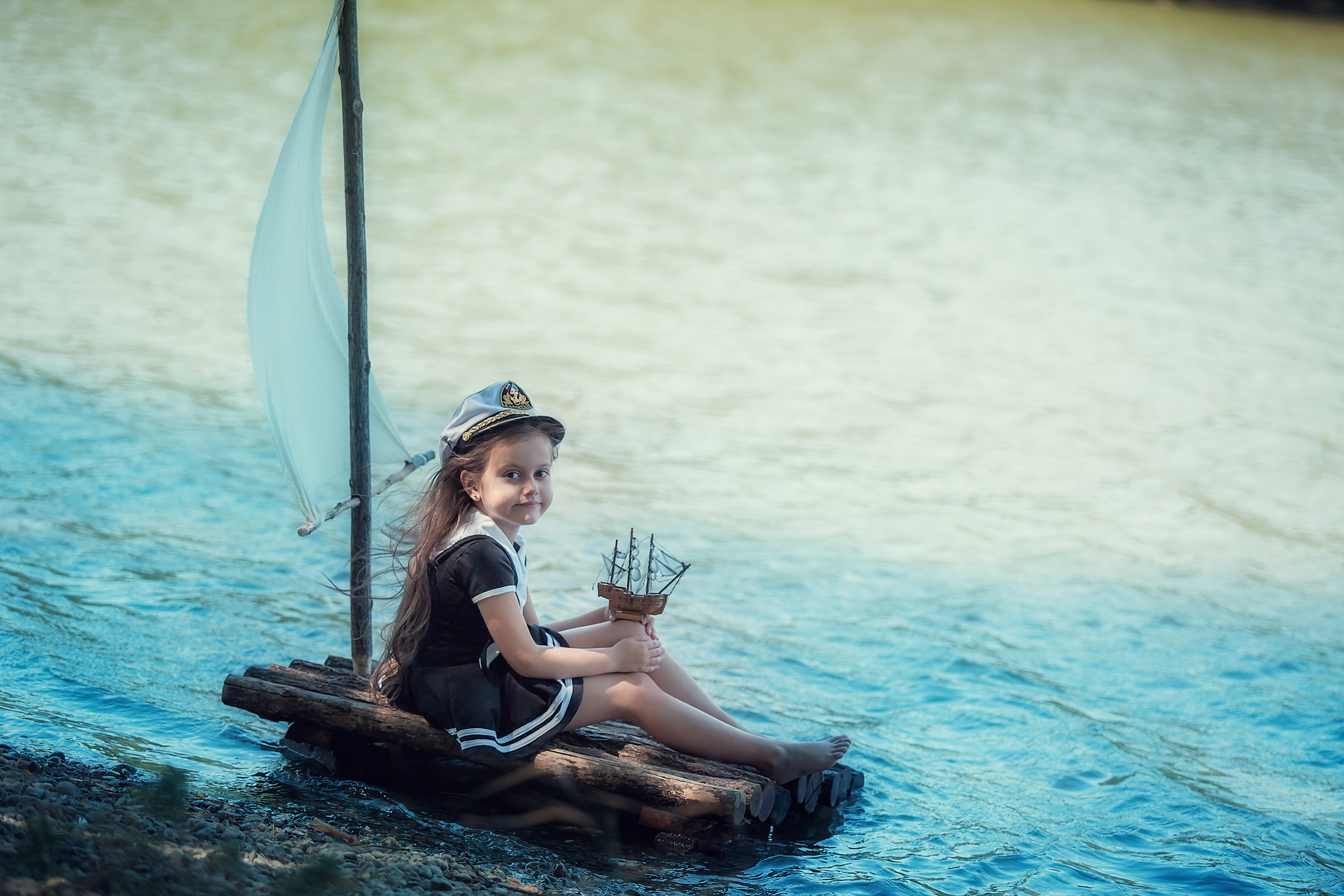 Речная съёмка с плотом. Семейный и детский фотограф Екатерина Савёлова