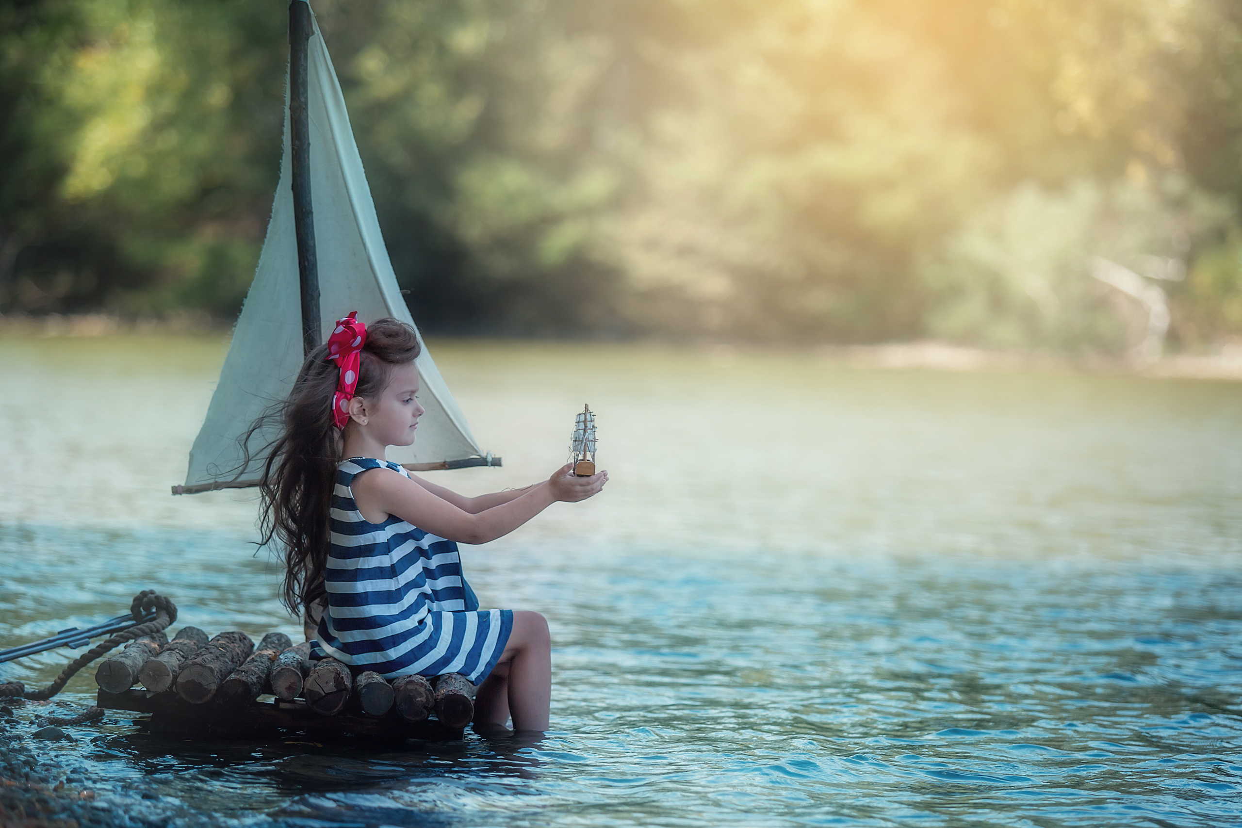 Речная съёмка с плотом. Семейный и детский фотограф Екатерина Савёлова