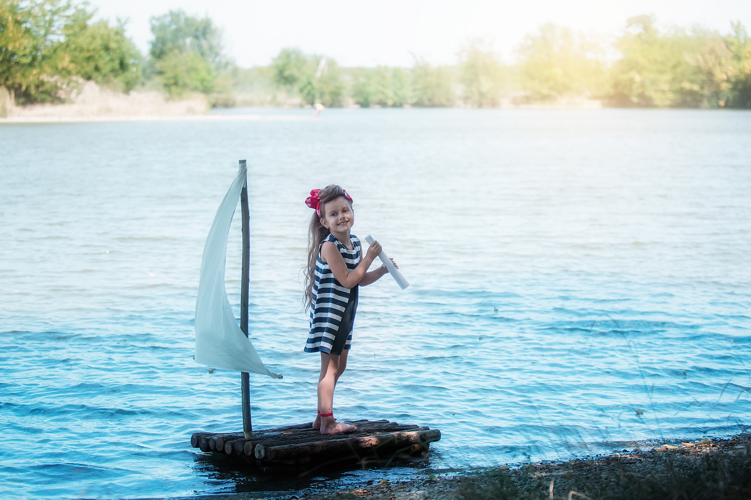 Речная съёмка с плотом. Семейный и детский фотограф Екатерина Савёлова