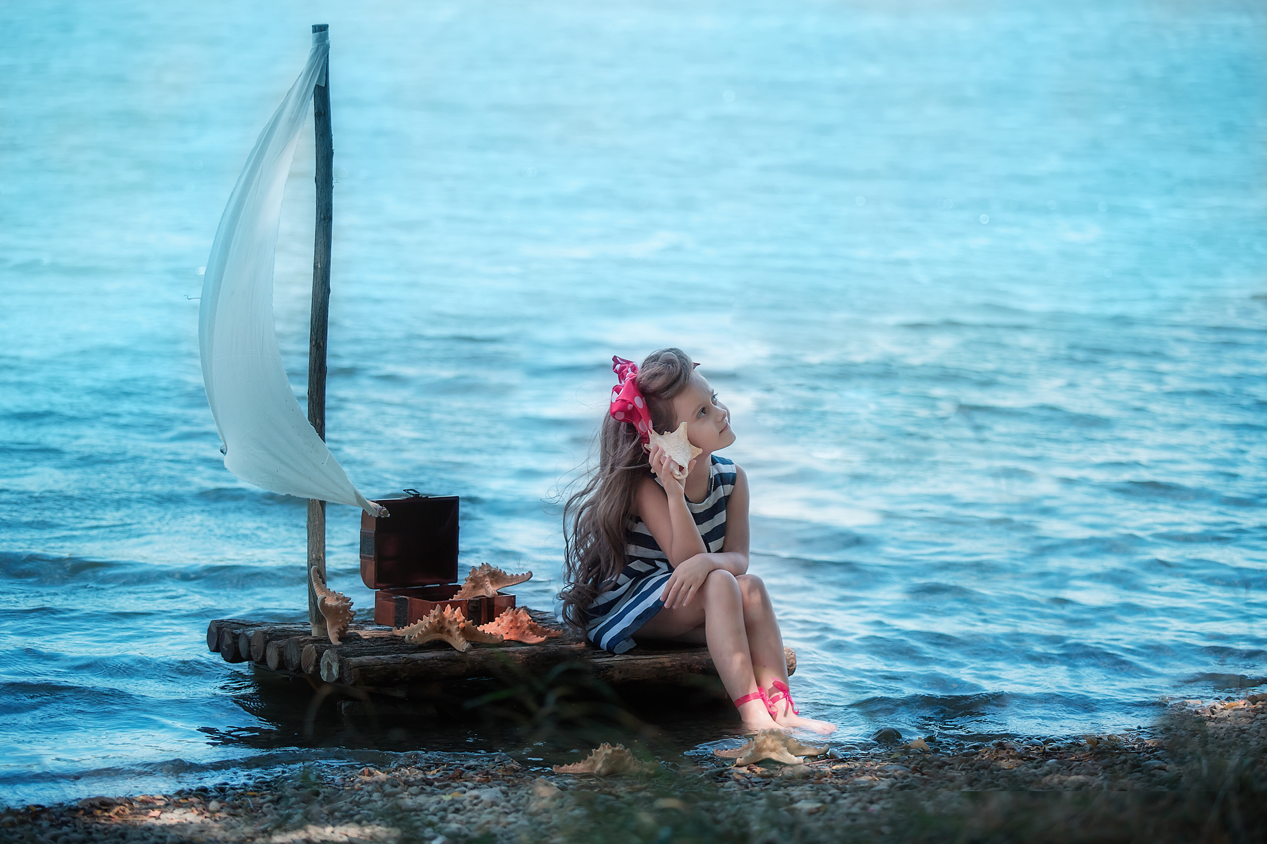 Речная съёмка с плотом. Семейный и детский фотограф Екатерина Савёлова