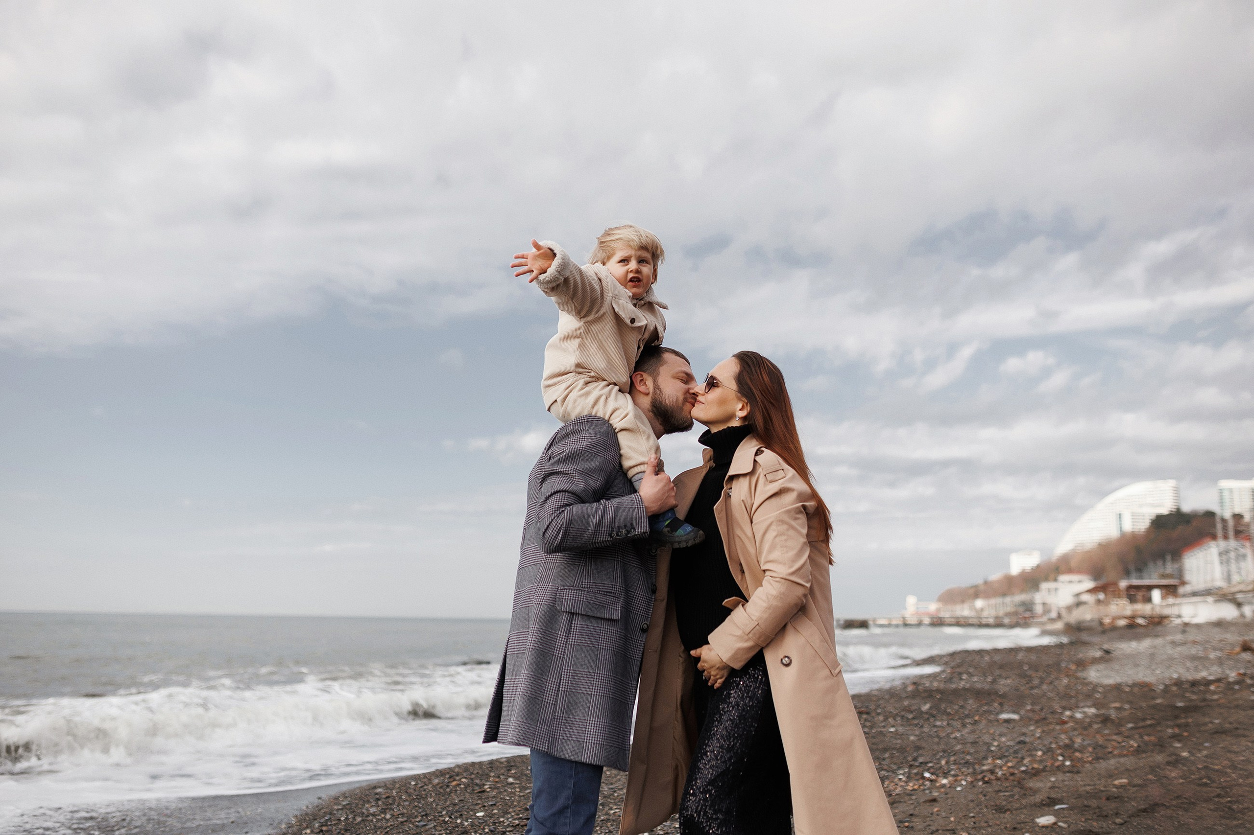 Семейная фотосессия на море