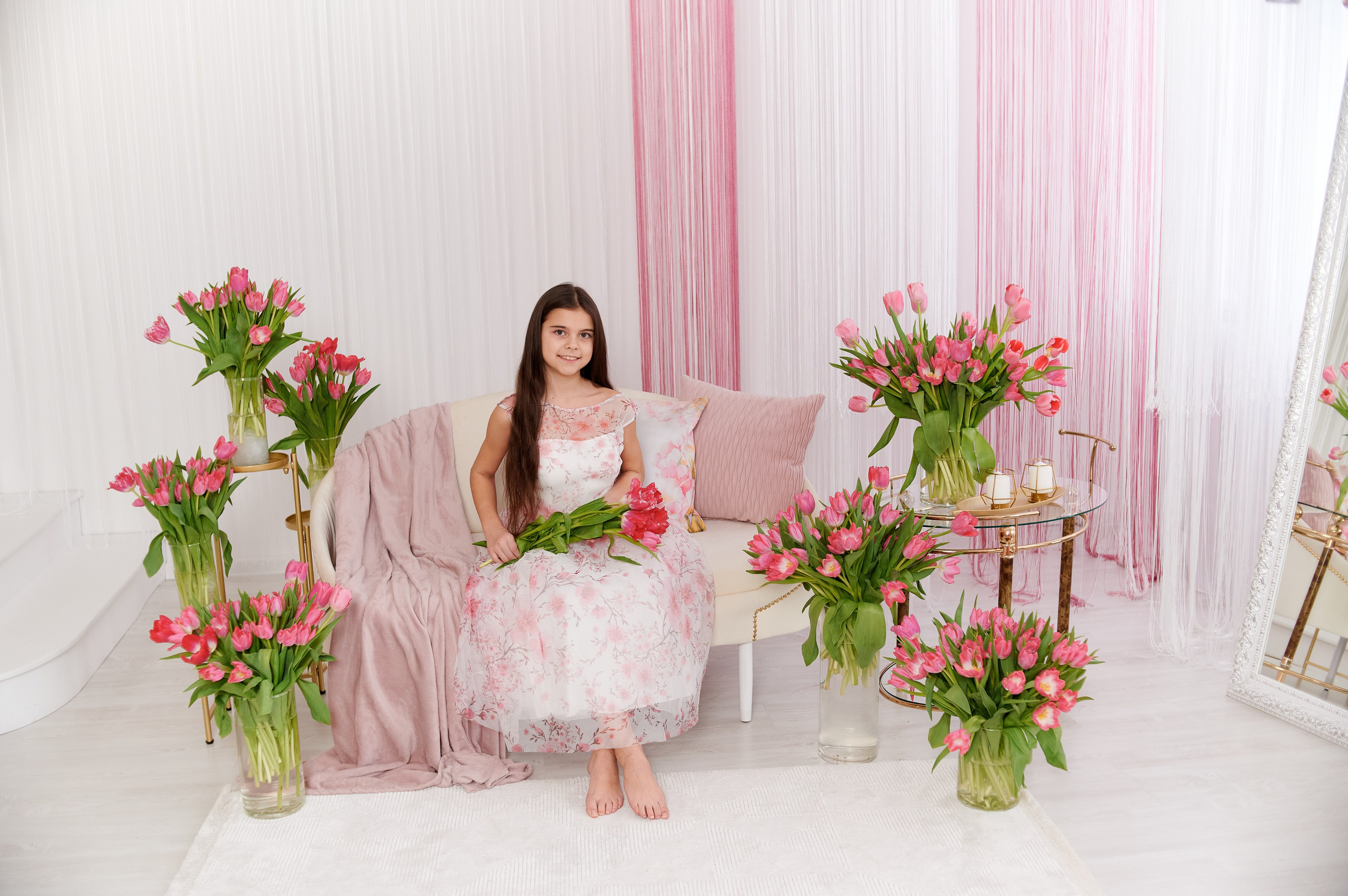 Розовые тюльпаны. Семейный и детский фотограф в г. Ногинске Ангелина Хасанова