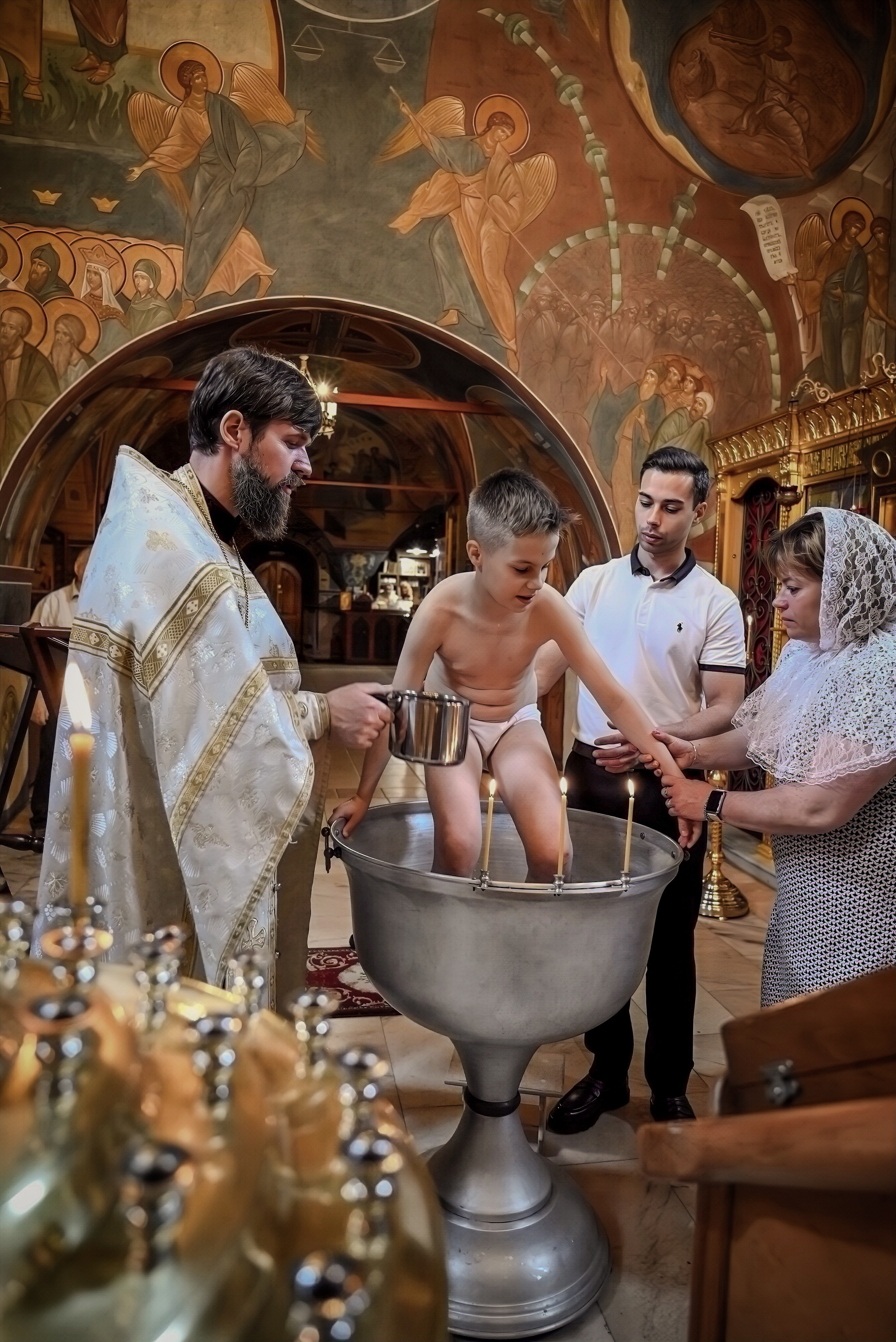 Крещение Арбат мама Ксения. Семейный и детский фотограф Москва