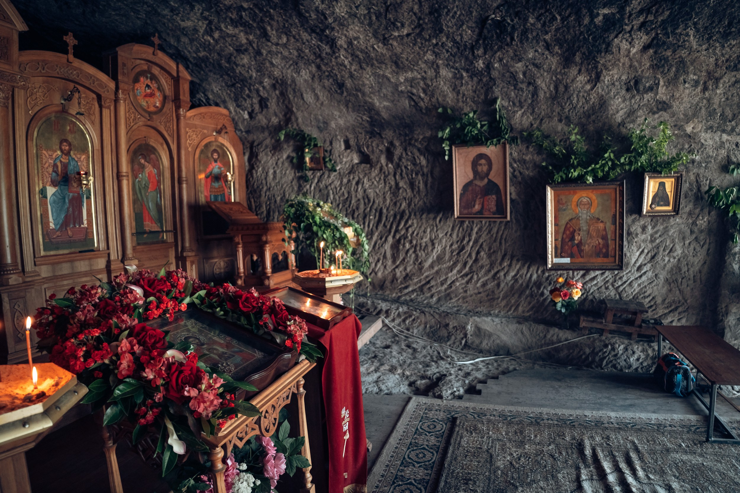 Престольный праздник пещерного скита Вмч.Феодора Стратилата, Крым. Церковный фотограф Севастополь