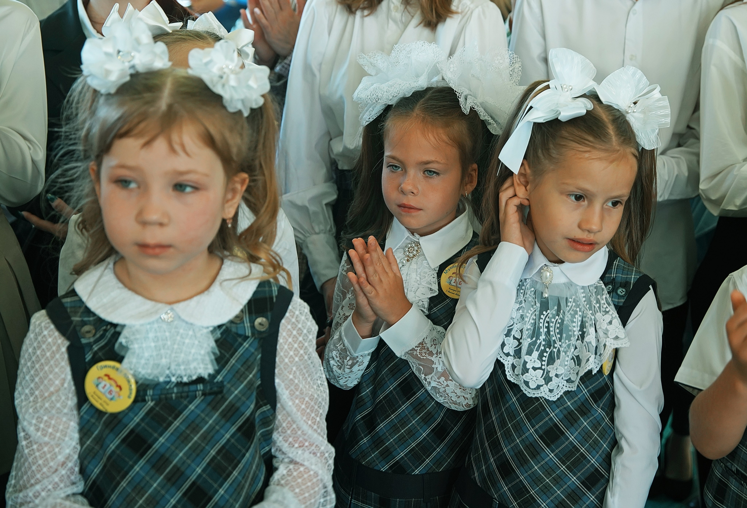 Первый класс линейка, в классе, портреты. Семейный и детский фотограф в Нижнем Новгороде