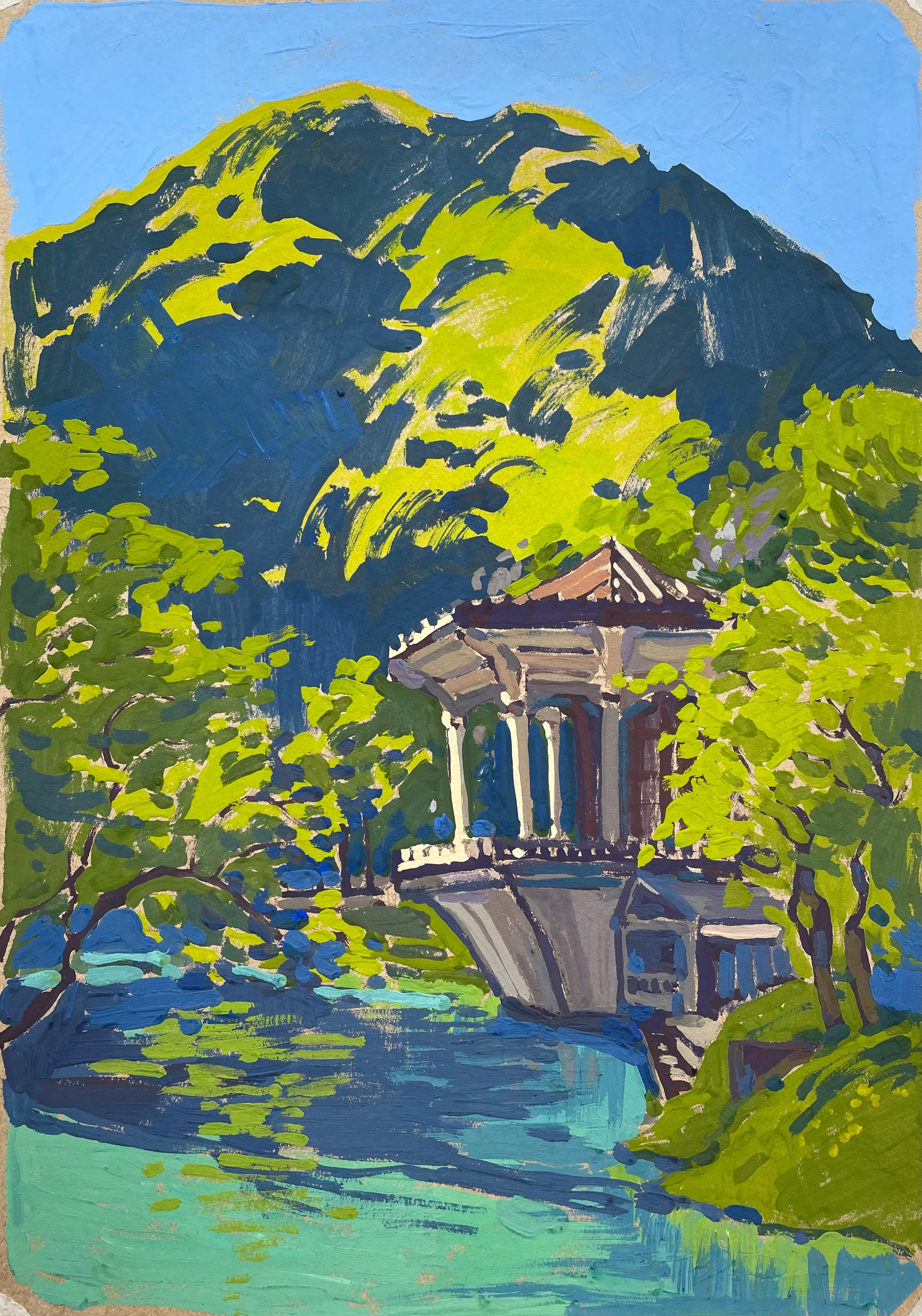 Абхазия. Художница Лиза Владимирова