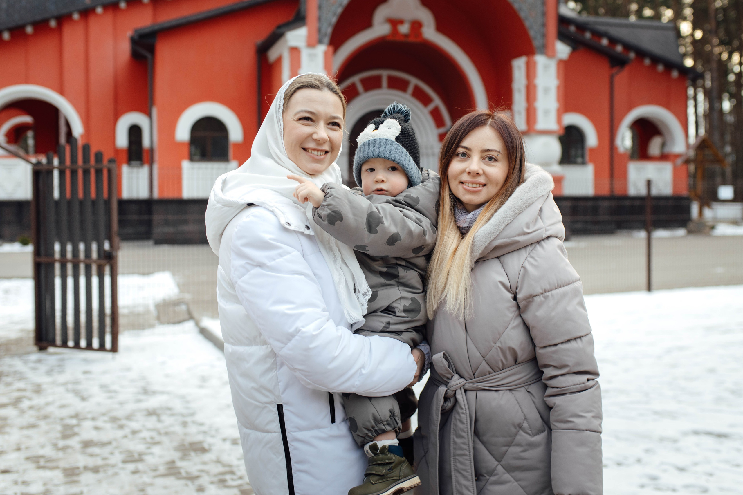 Таинство крещения Льва, храм Вознесения Господня, Ждановичи, февраль 2025