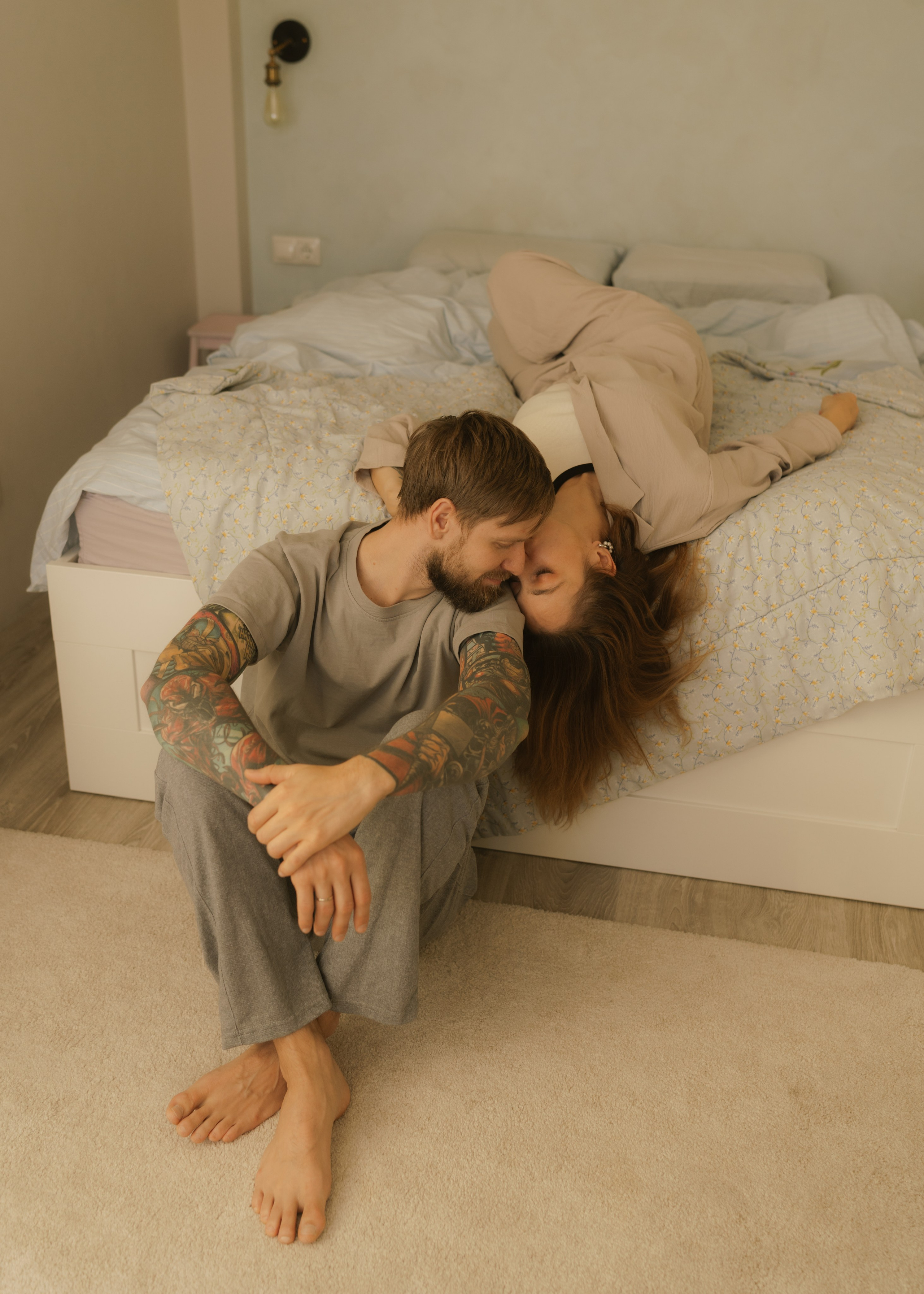 Катя и Андрей | домашняя. Фотограф в Новосибирске Диана Ильиных