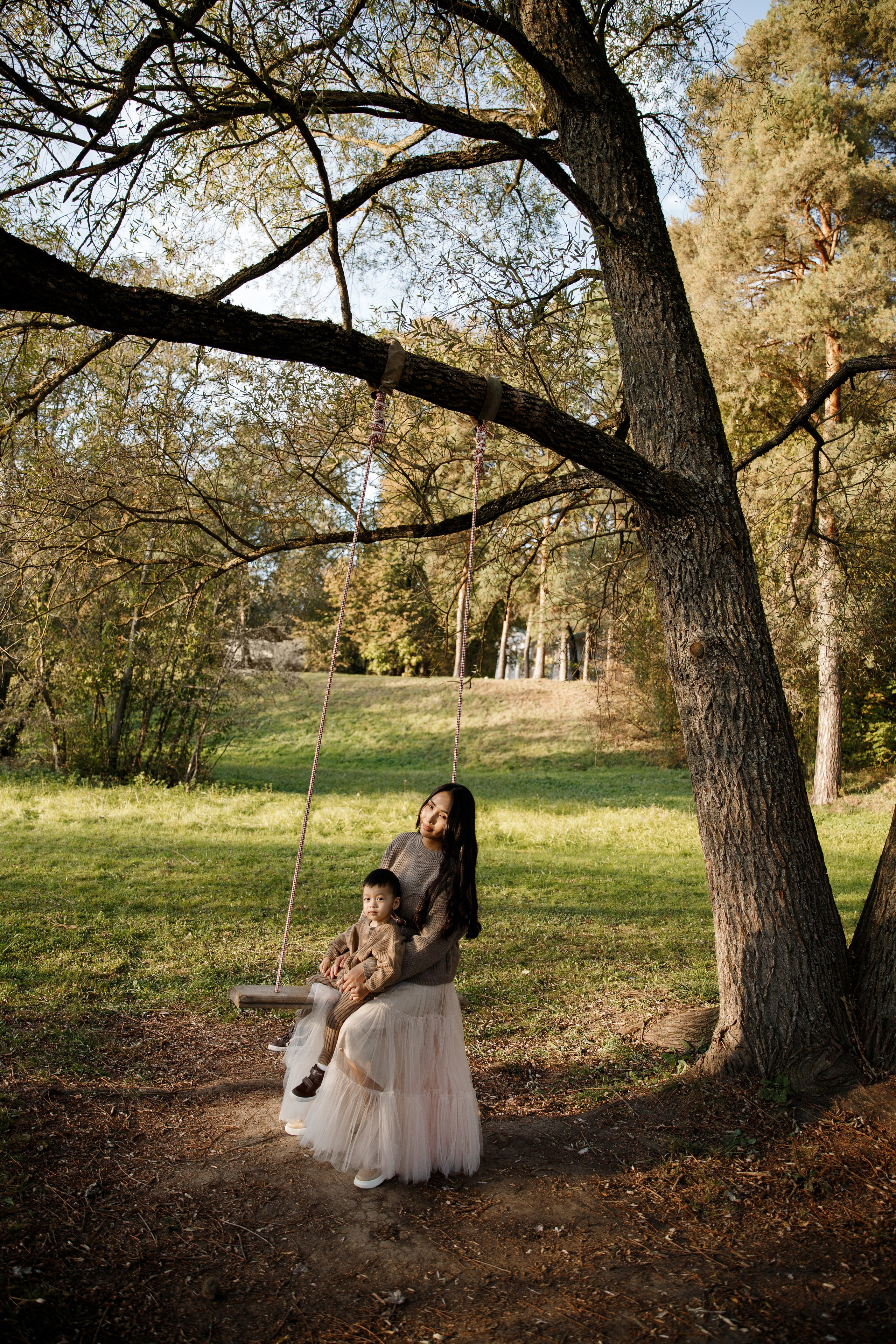 Осенняя семейная фотосессия в усадьбе Валуево. Фотограф Александра Сыщенко