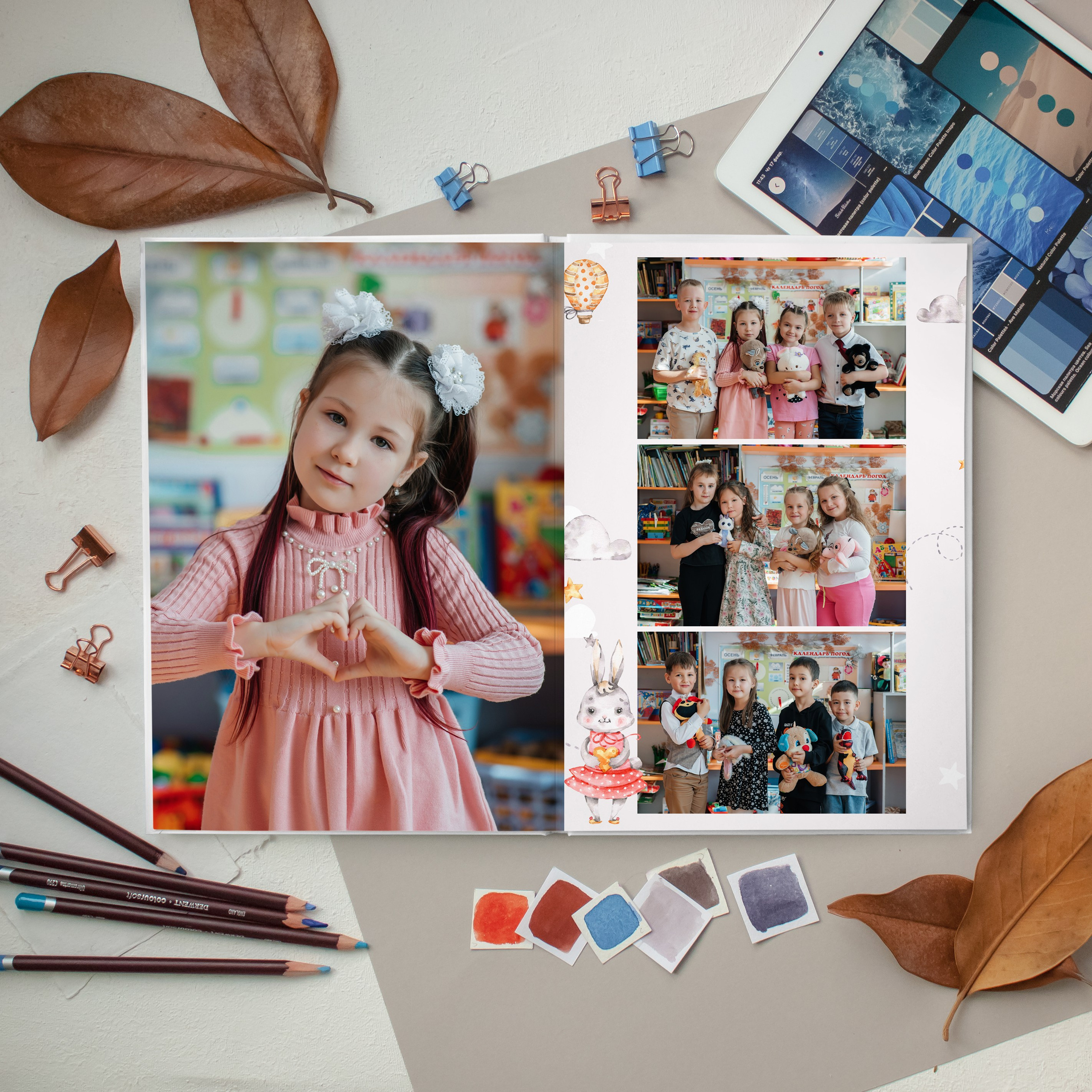 Малыши девочки. Дизайнер fotokniga_ast