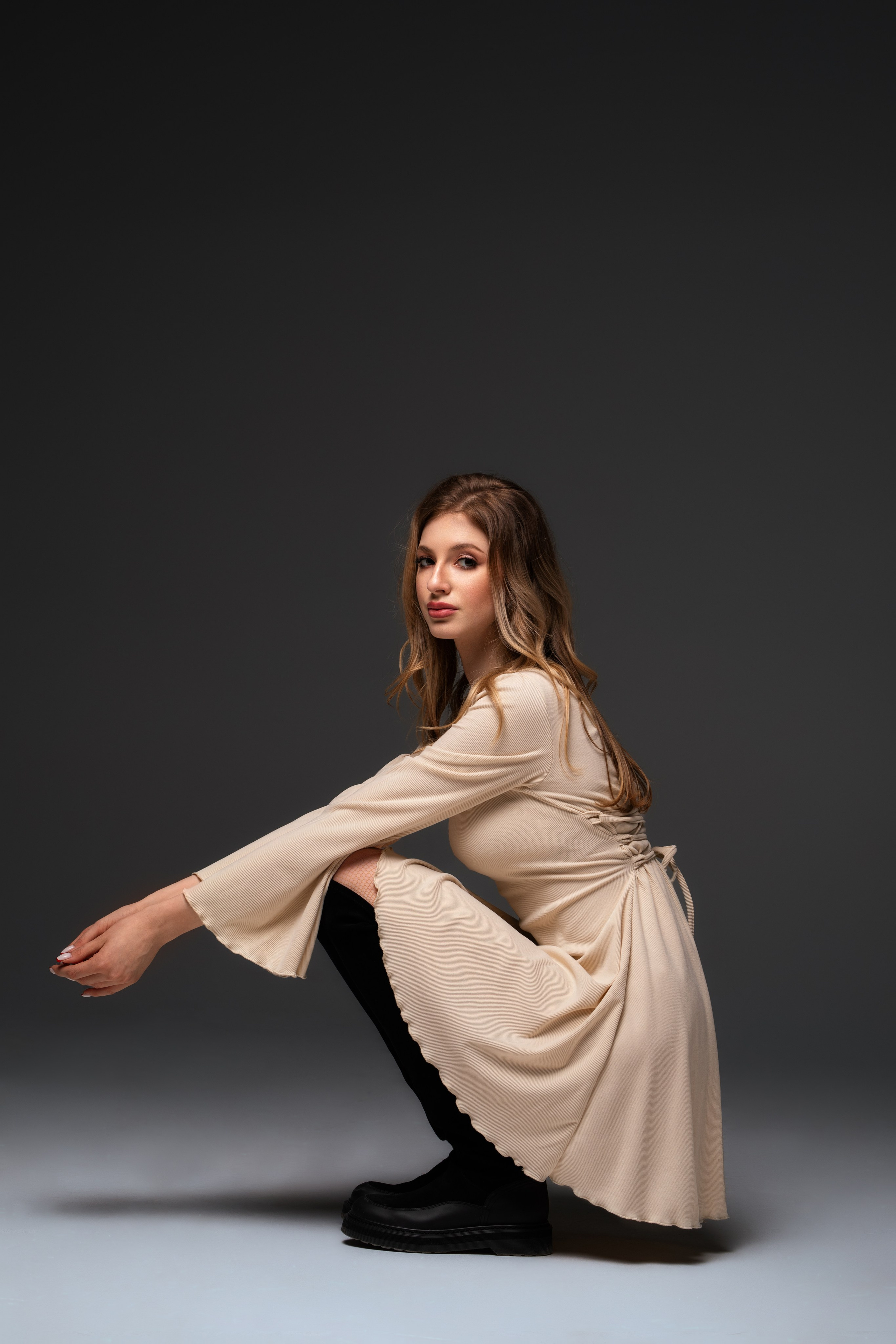 Съемка в студии на циклораме с Ксенией в формате для «себя»