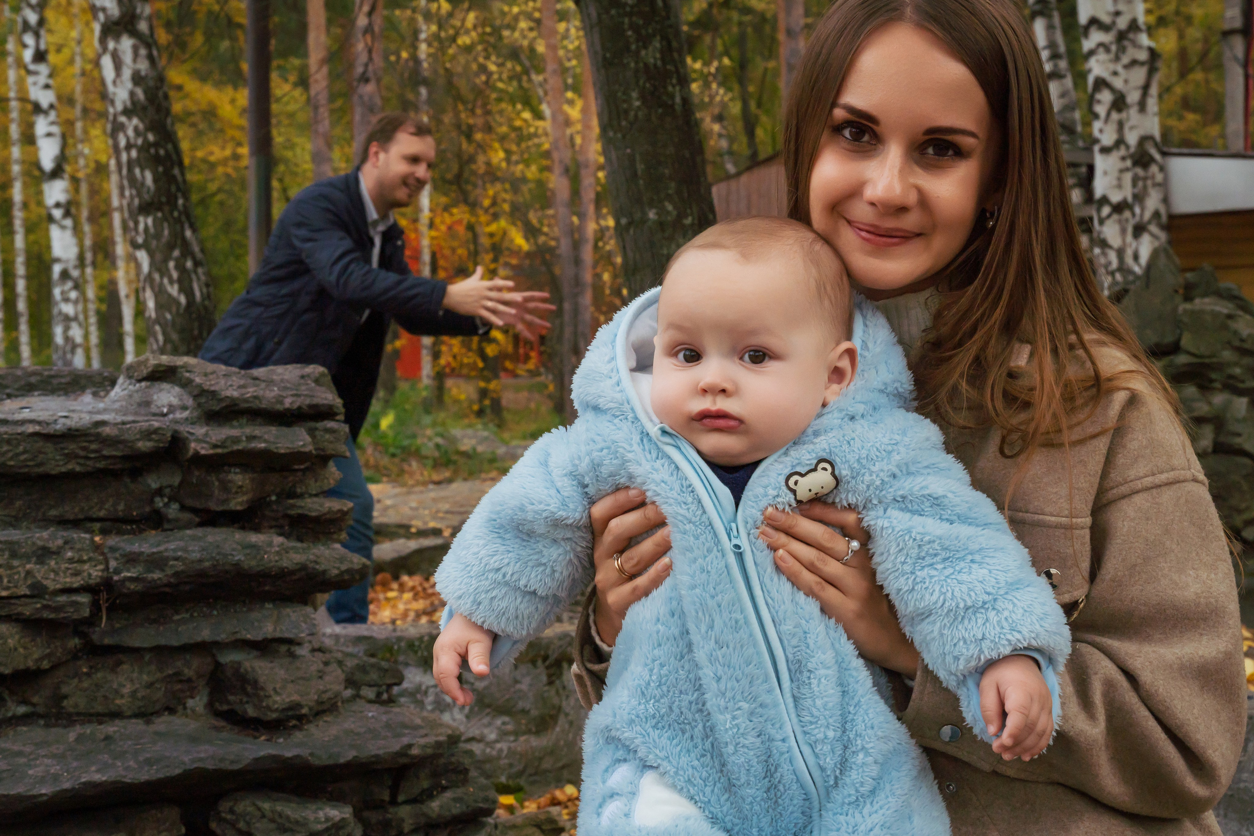 Ольга с семьёй в ЦПКиО. Портретный, репортажный и свадебный фотограф в Екатеринбурге Денис Южаков