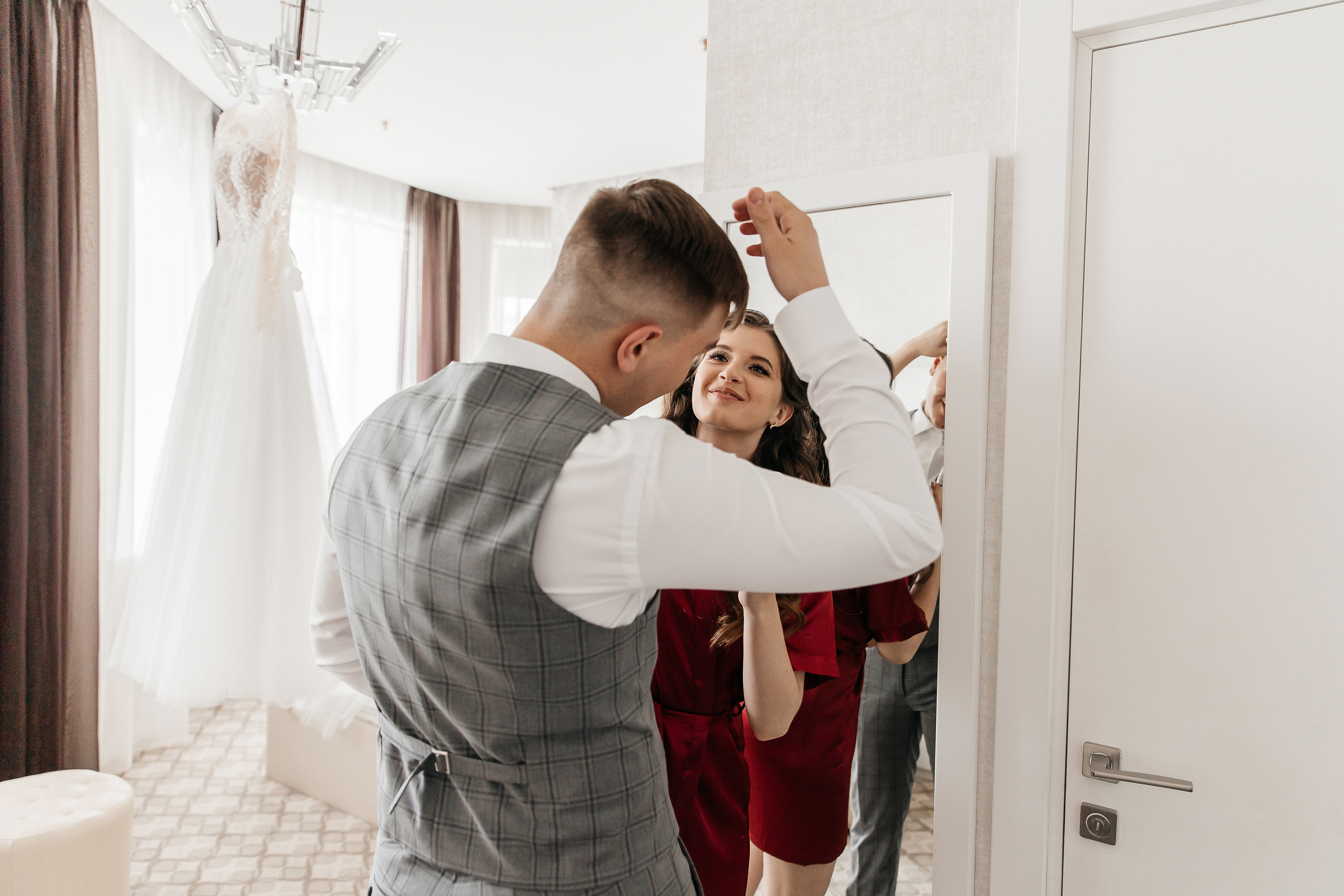 Анастасия и Никита (сборы + ЗАГС + прогулка). Фотограф в Москве Екатерина Потапова