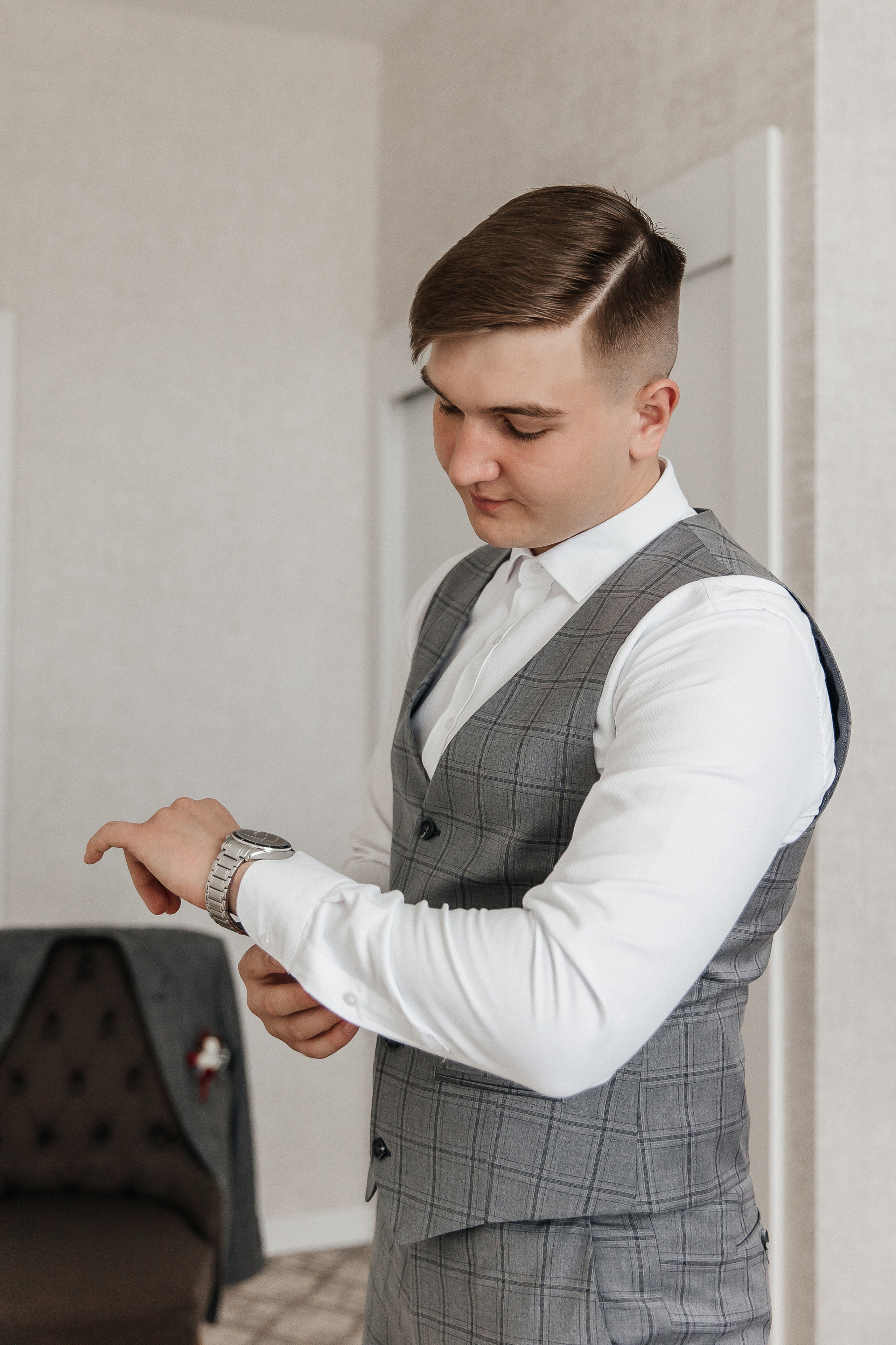 Анастасия и Никита (сборы + ЗАГС + прогулка). Фотограф в Москве Екатерина Потапова